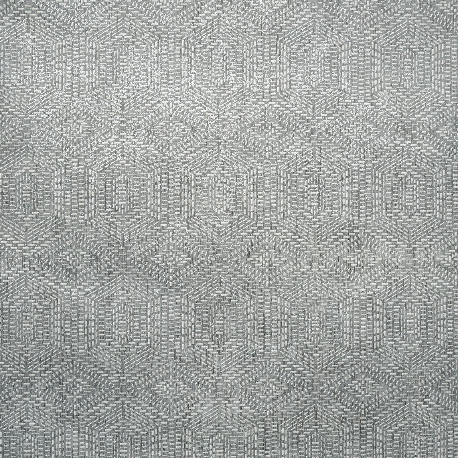 Greek Tile wallpaper in silver grey color - pattern number GH65006-23 - by Galerie in the Feel collection