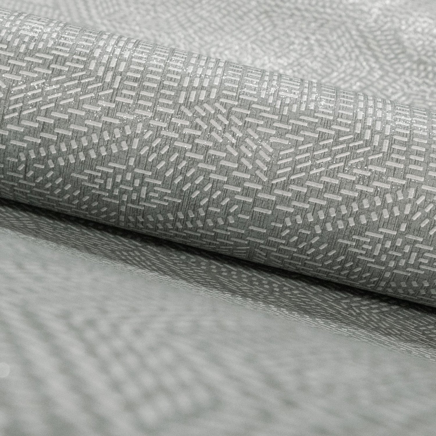 Greek Tile wallpaper in silver grey color - pattern number GH65006-23 - by Galerie in the Feel collection