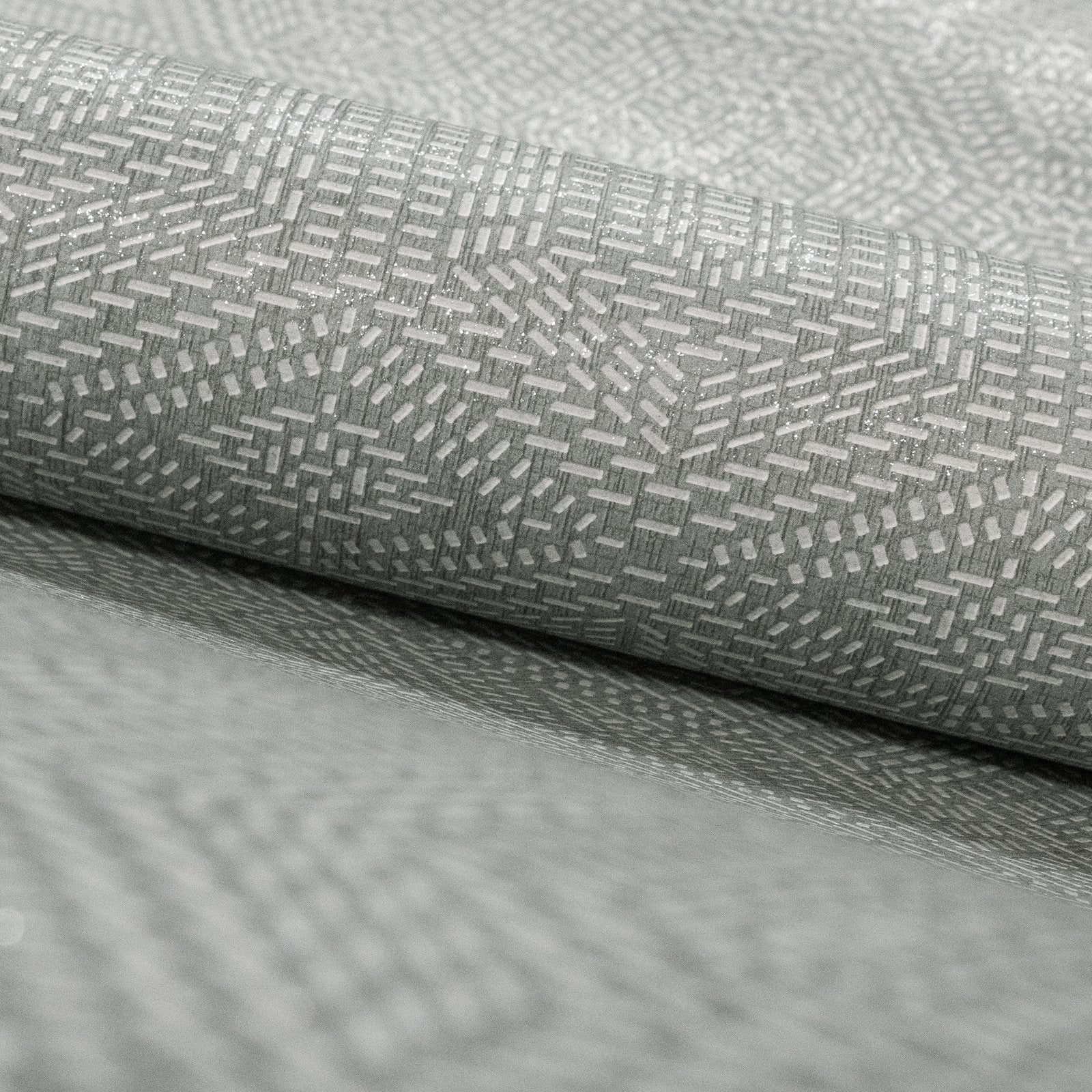 Greek Tile wallpaper in silver grey color - pattern number GH65006-23 - by Galerie in the Feel collection