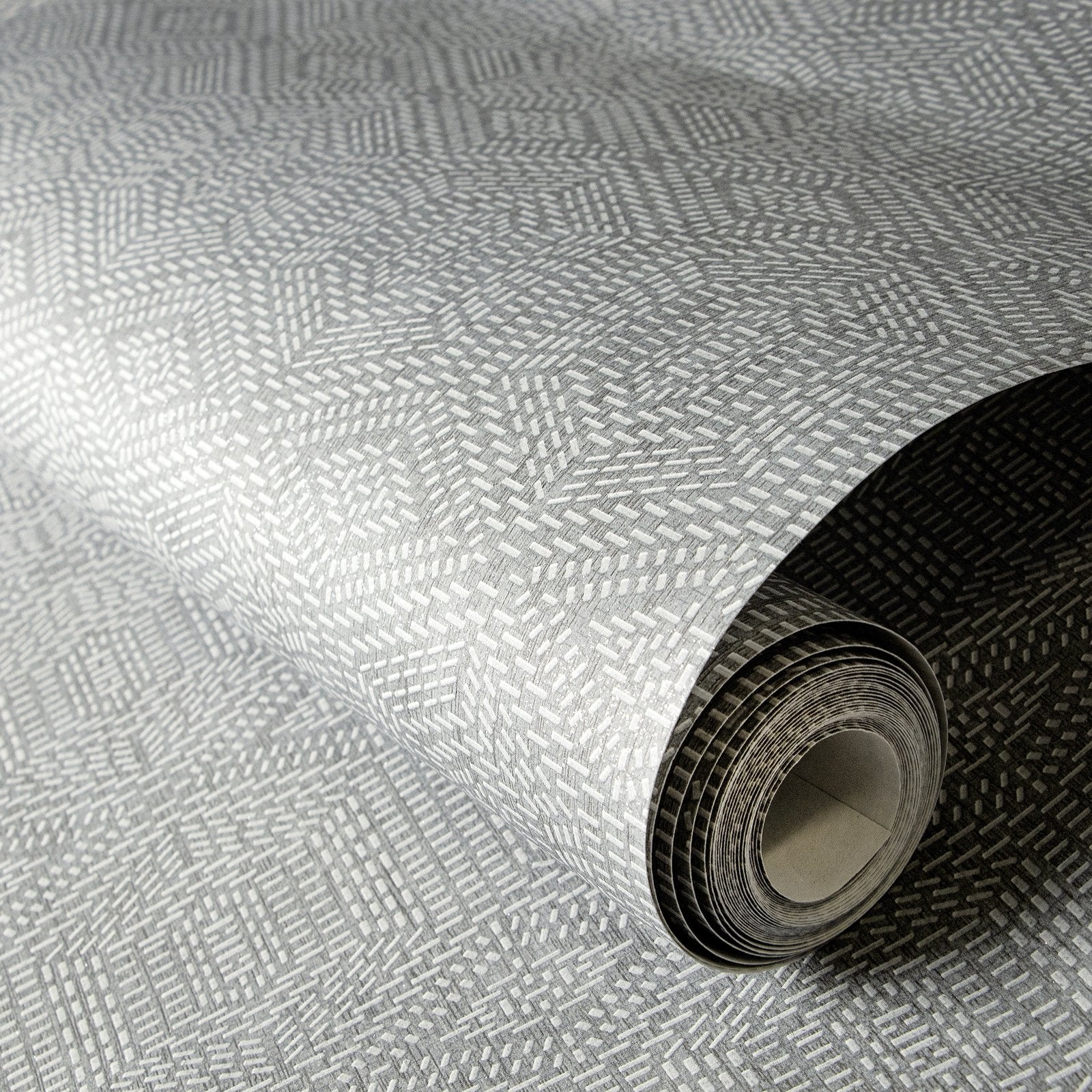 Greek Tile wallpaper in silver grey color - pattern number GH65006-23 - by Galerie in the Feel collection