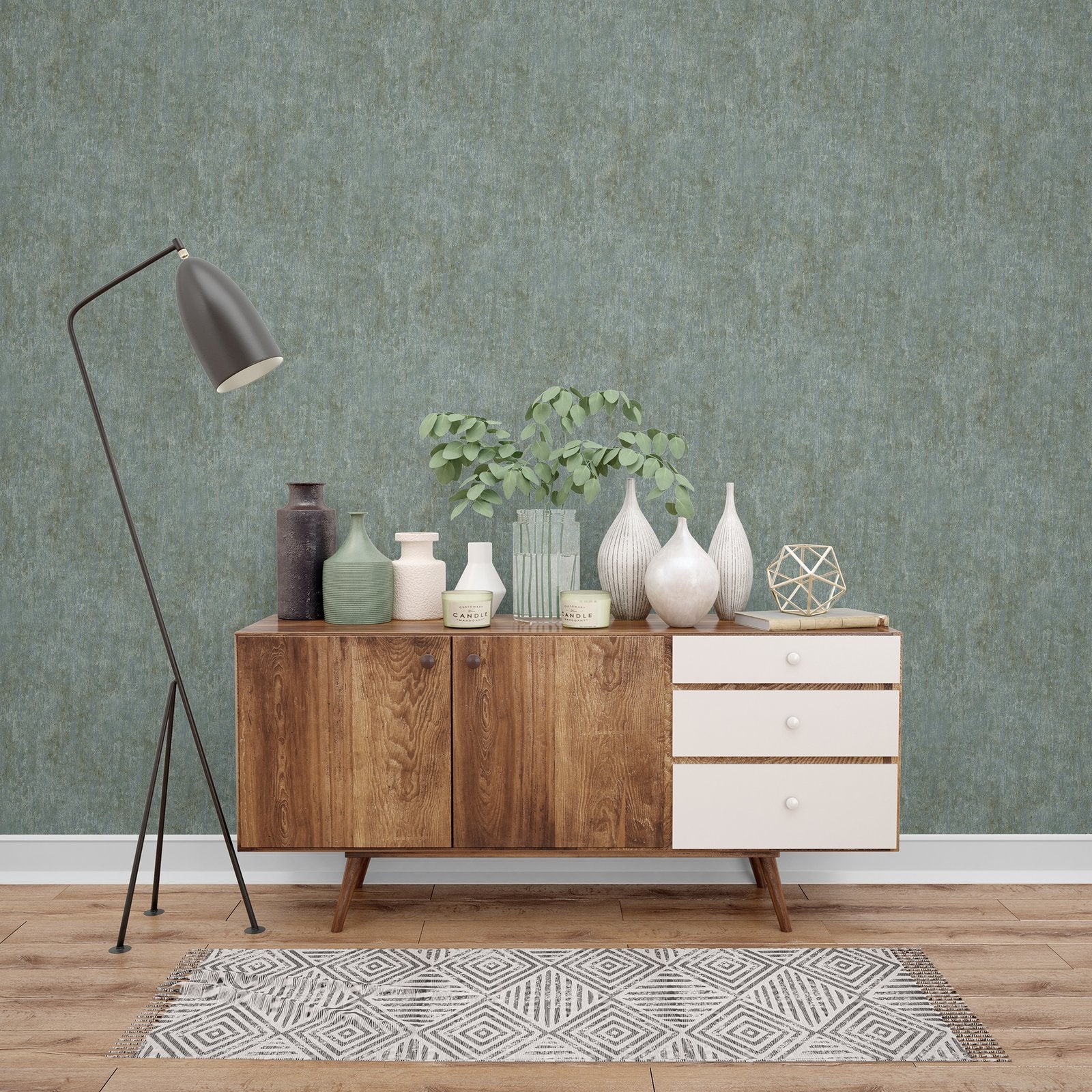 Bark wallpaper in green color - pattern number GH65012-23 - by Galerie in the Feel collection