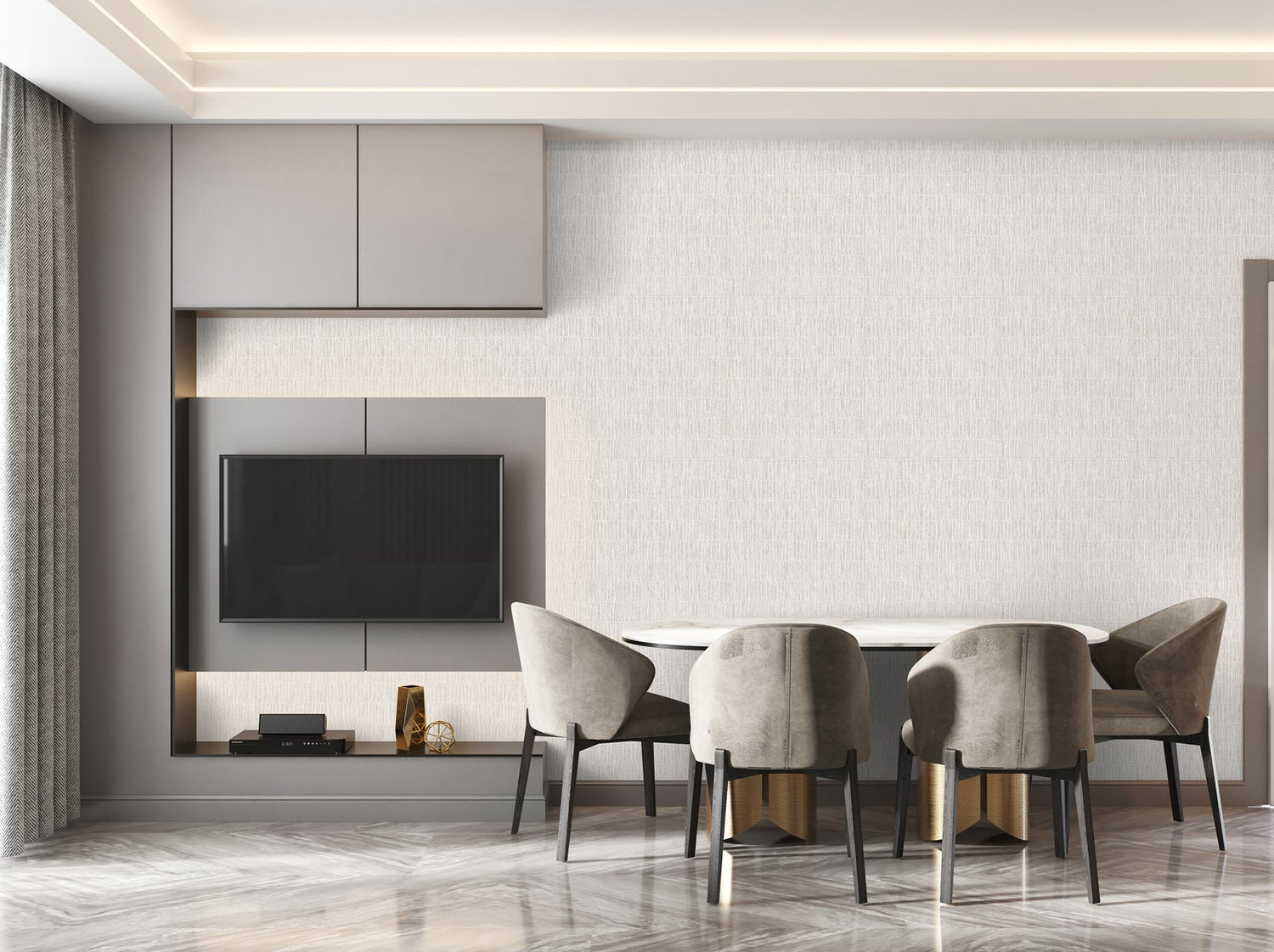 Bamboo wallpaper in cream color - pattern number GH65024-23 - by Galerie in the Feel collection