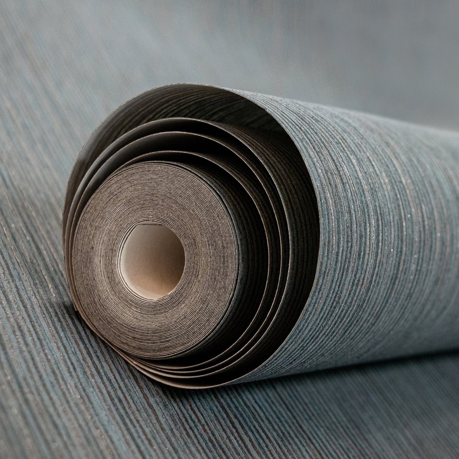 Curtain wallpaper in blue color - pattern number GH65053-23 - by Galerie in the Feel collection