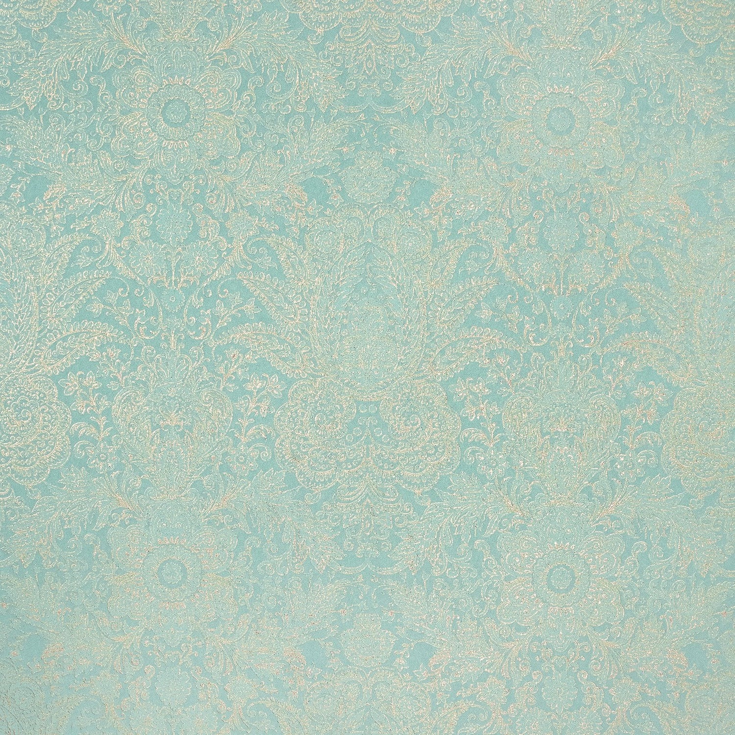 Brocade wallpaper in green color - pattern number GH65187-23 - by Galerie in the Precious collection