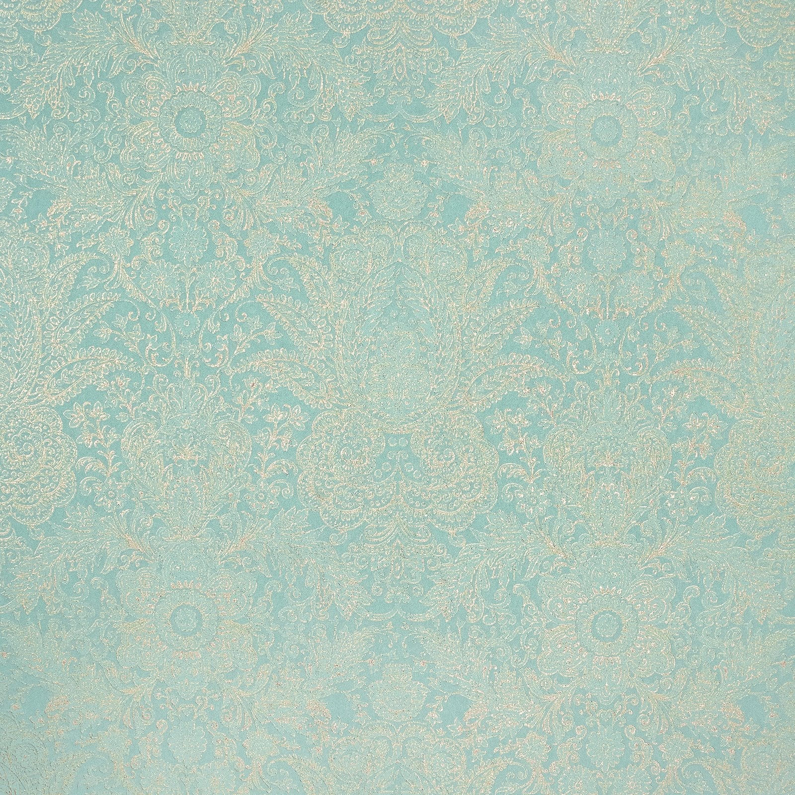 Brocade wallpaper in green color - pattern number GH65187-23 - by Galerie in the Precious collection