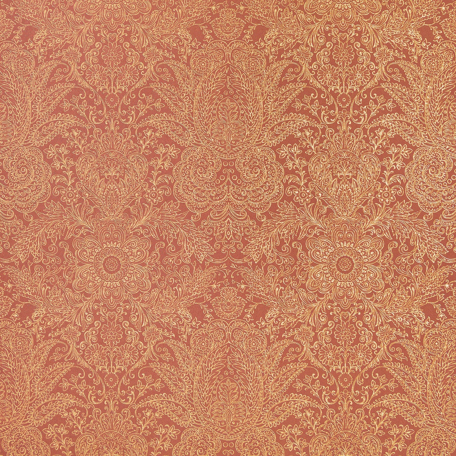 Brocade wallpaper in red color - pattern number GH65189-23 - by Galerie in the Precious collection