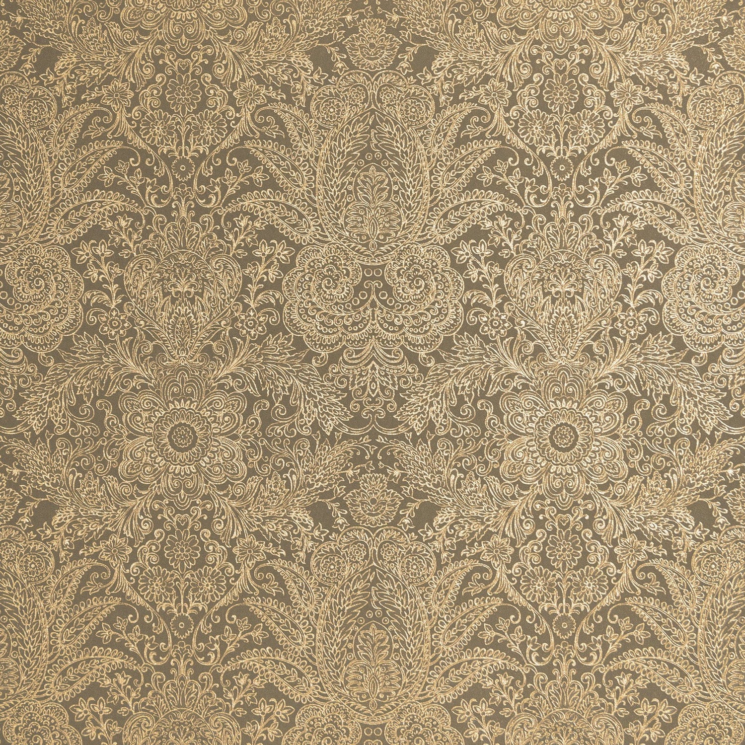 Brocade wallpaper in bronze brown color - pattern number GH65190-23 - by Galerie in the Precious collection