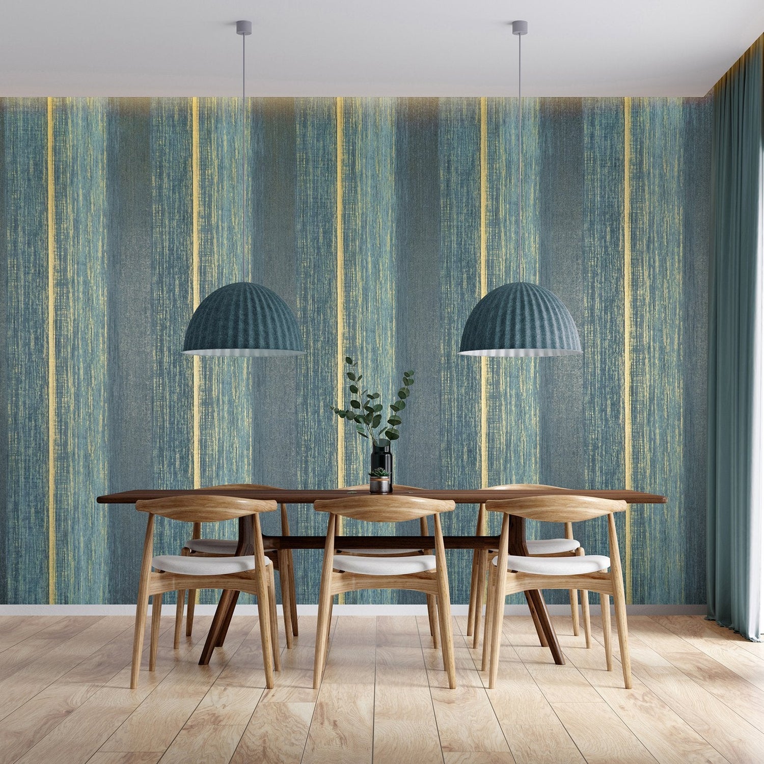 Chiffon wallpaper in green color - pattern number GH65197-23 - by Galerie in the Precious collection