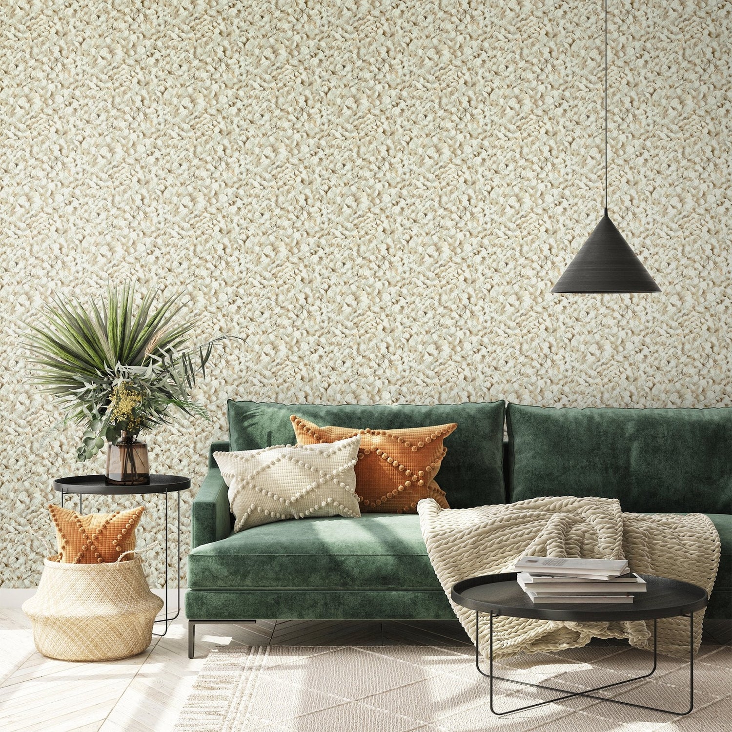 Arco wallpaper in beige color - pattern number GH65304-23 - by Galerie in the Salt collection