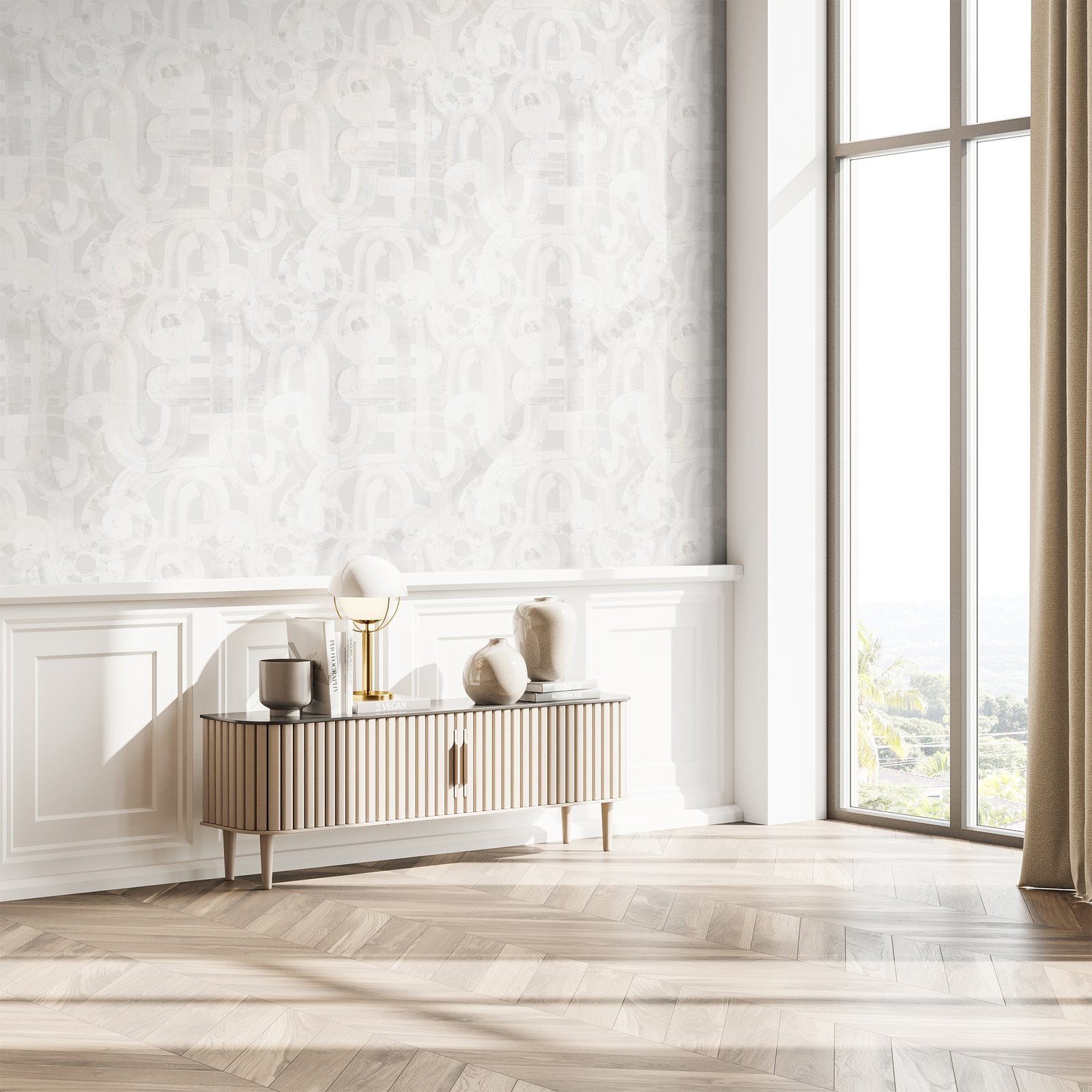 Penello wallpaper in cream color - pattern number GH65326-23 - by Galerie in the Salt collection