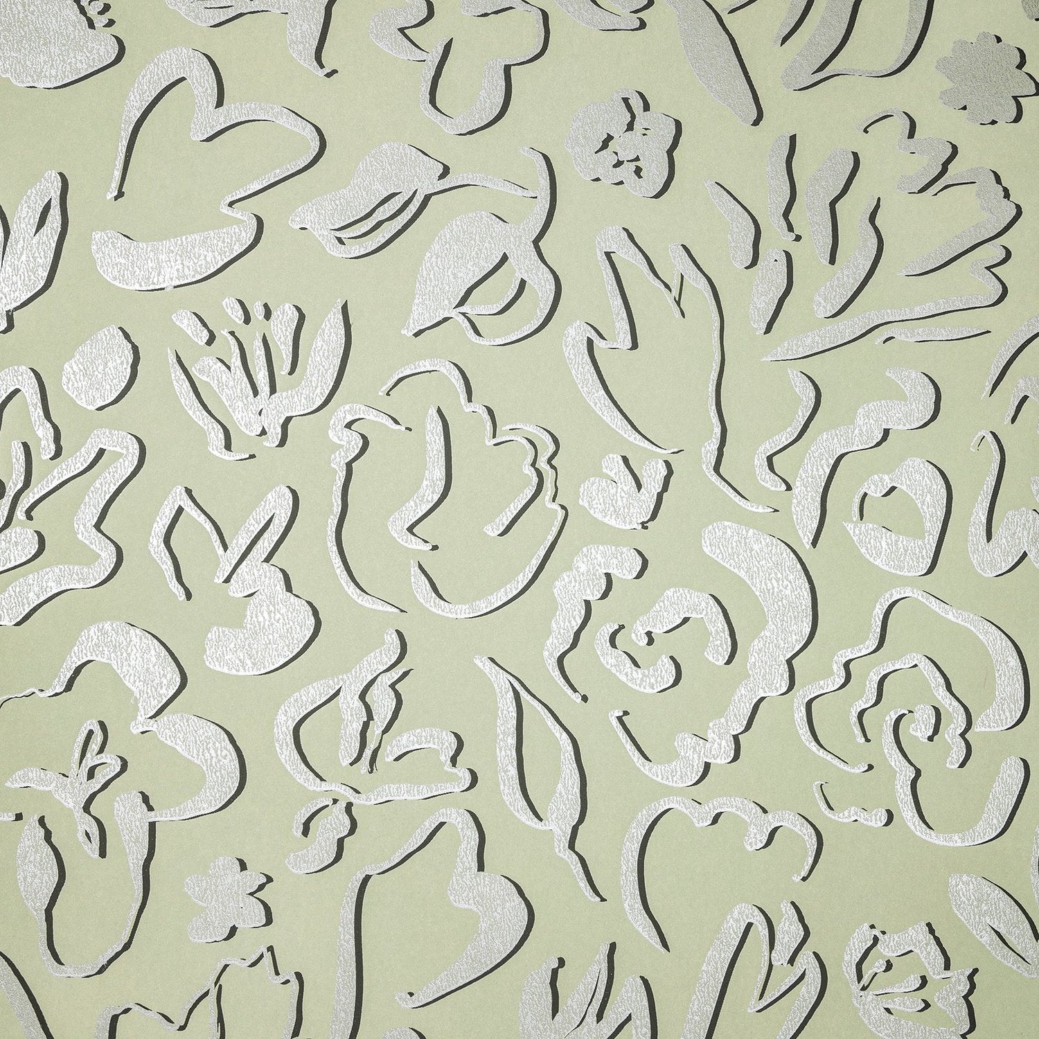 Fiore wallpaper in green color - pattern number GH65328-23 - by Galerie in the Salt collection
