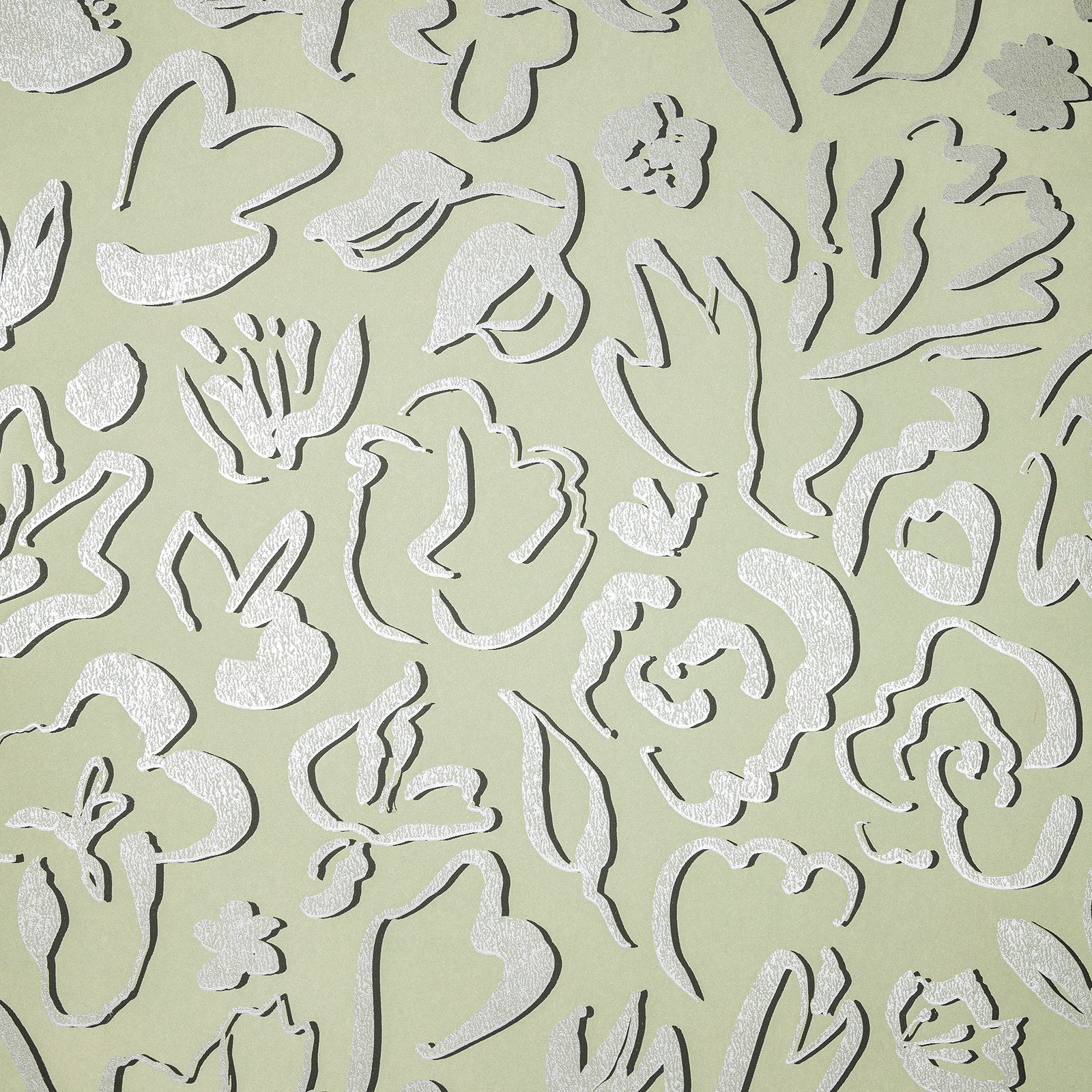 Fiore wallpaper in green color - pattern number GH65328-23 - by Galerie in the Salt collection