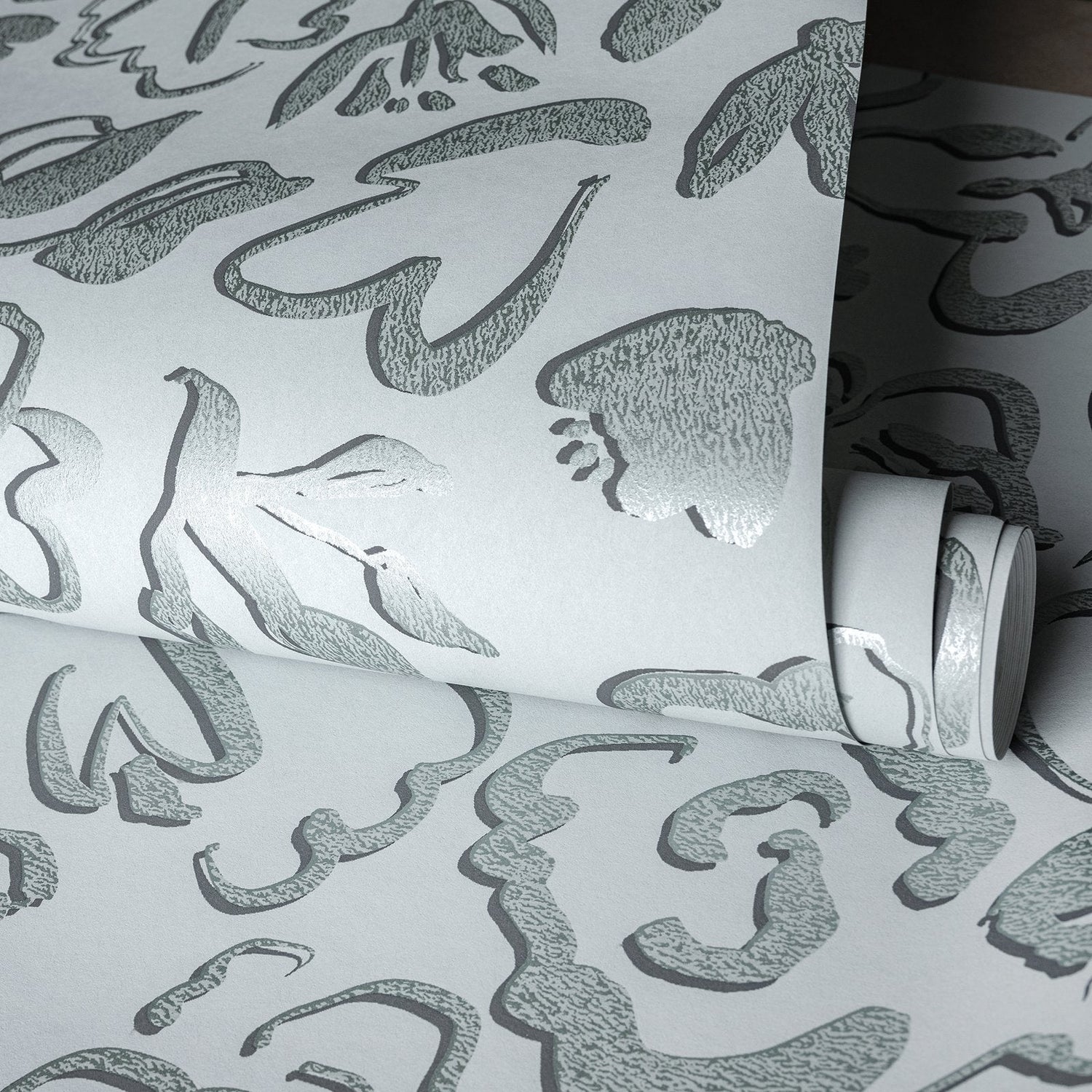 Fiore wallpaper in green color - pattern number GH65329-23 - by Galerie in the Salt collection