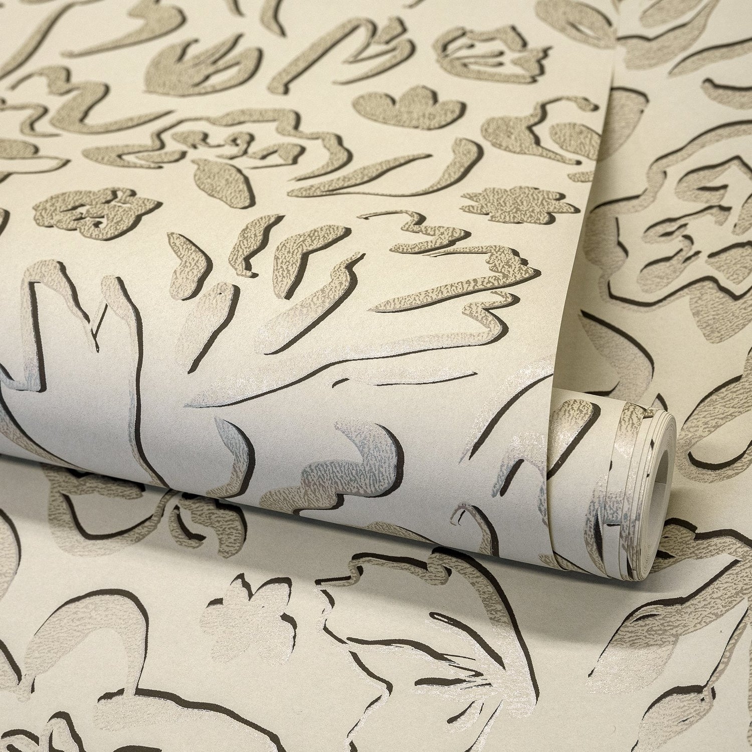 Fiore wallpaper in beige color - pattern number GH65331-23 - by Galerie in the Salt collection