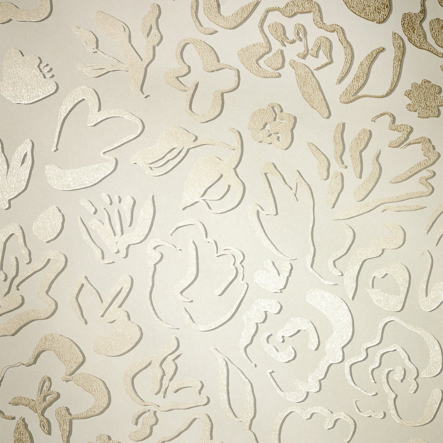 Fiore wallpaper in gold color - pattern number GH65333-23 - by Galerie in the Salt collection
