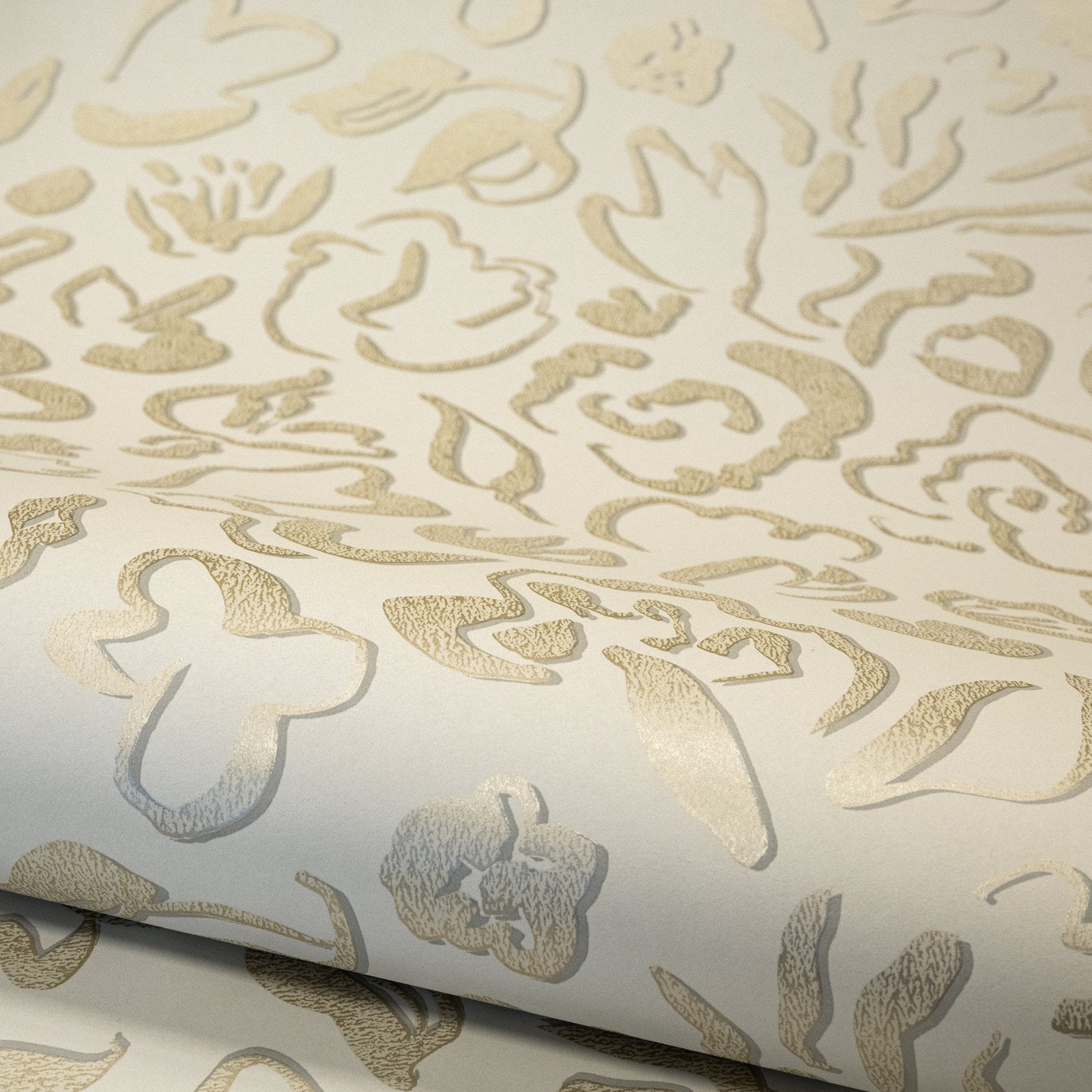 Fiore wallpaper in gold color - pattern number GH65333-23 - by Galerie in the Salt collection