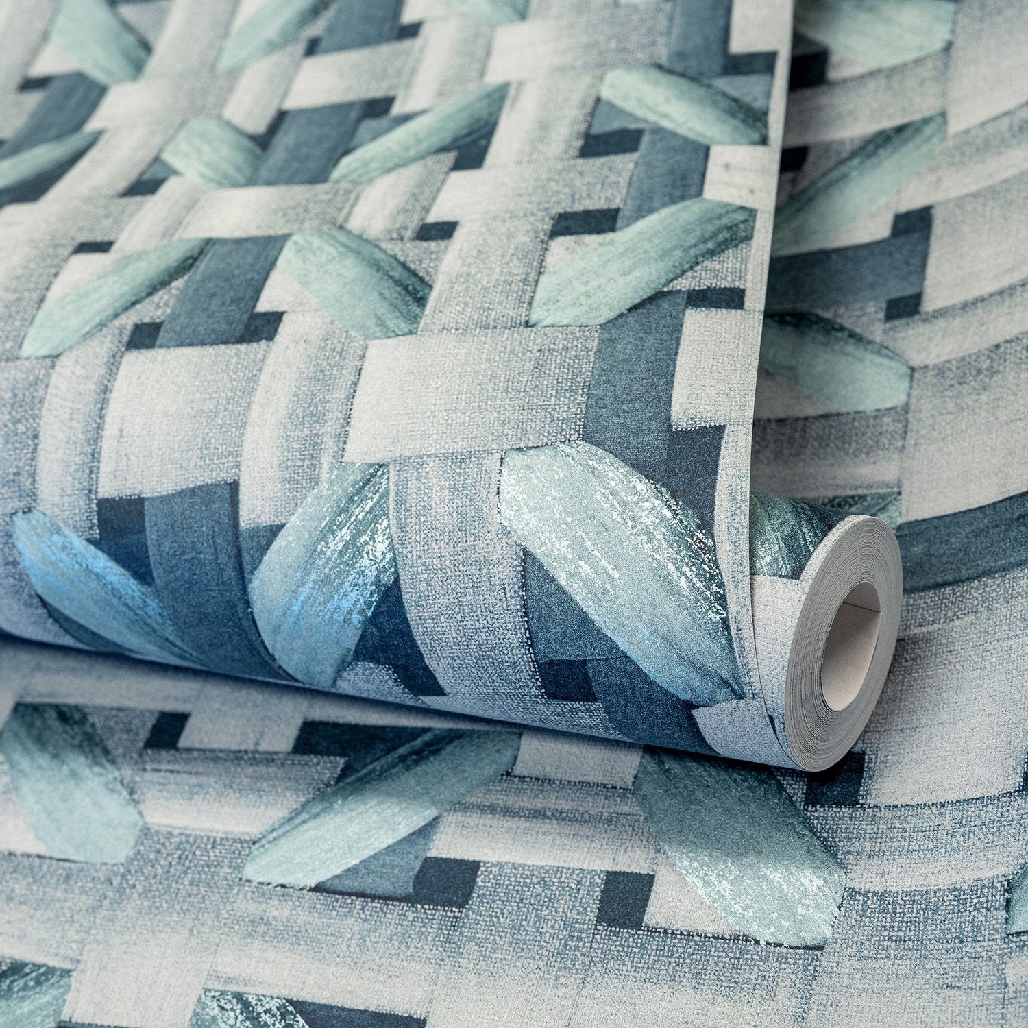 Octagonal Honeycomb wallpaper in green color - pattern number GH65337-23 - by Galerie in the Pepper collection