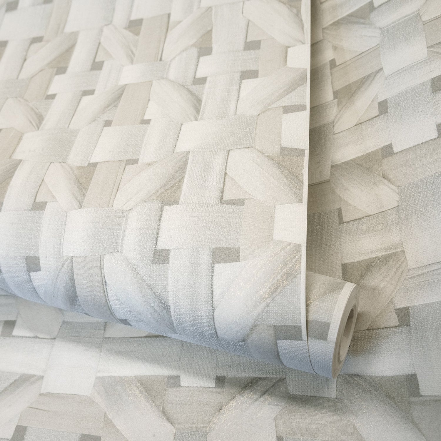 Octagonal Honeycomb wallpaper in silver grey color - pattern number GH65338-23 - by Galerie in the Pepper collection