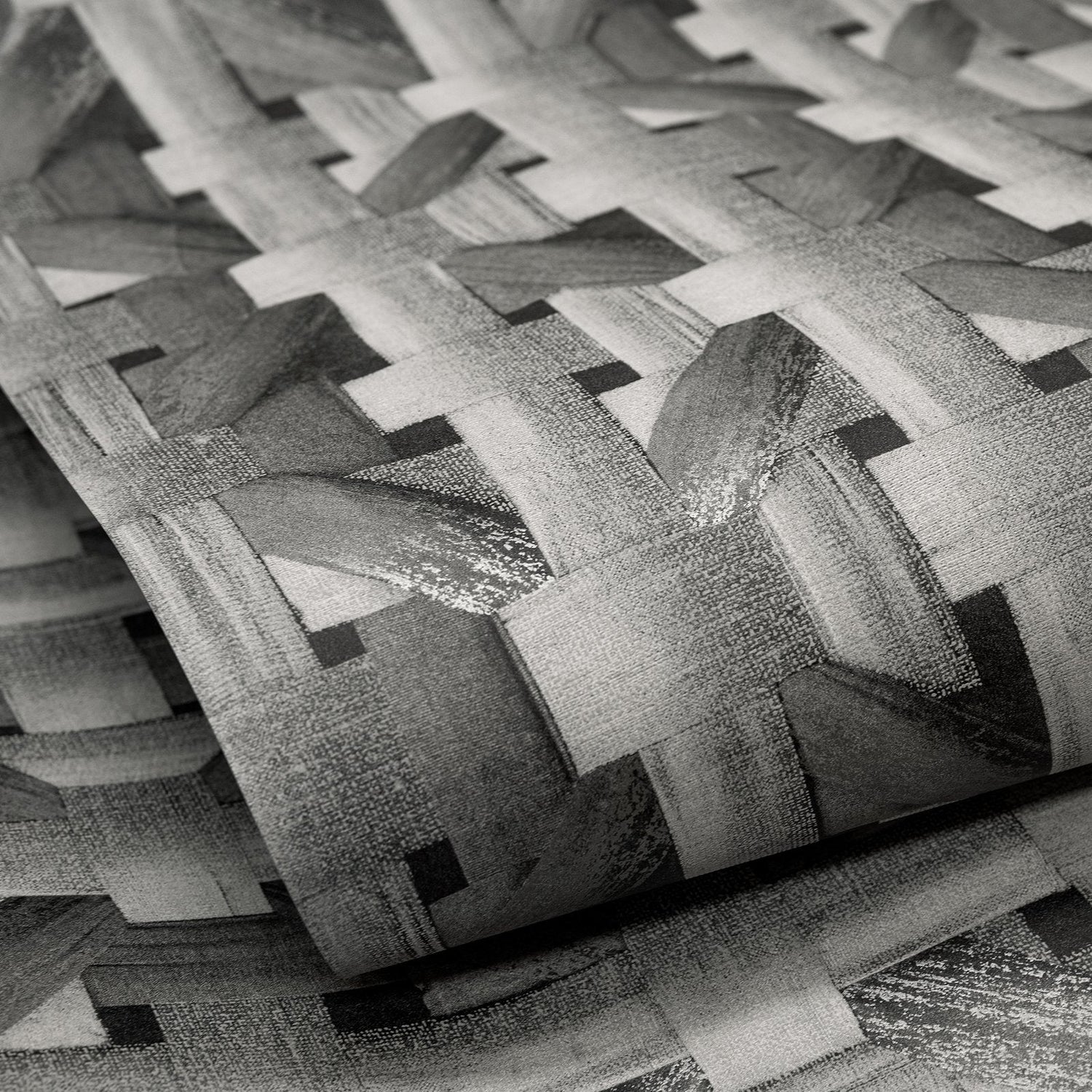 Octagonal Honeycomb wallpaper in silver grey color - pattern number GH65340-23 - by Galerie in the Pepper collection