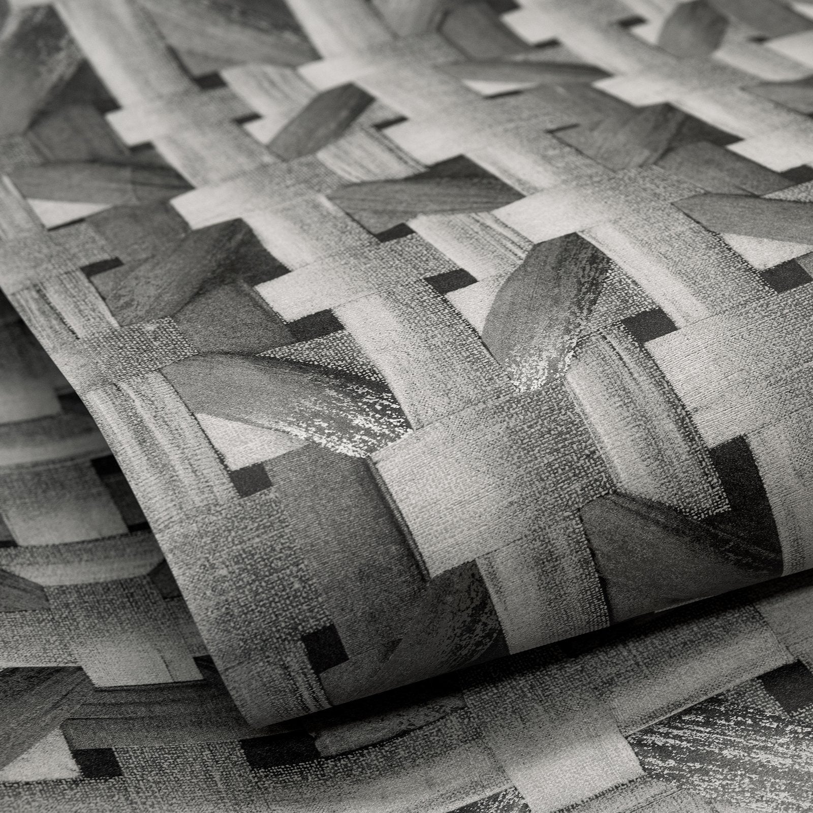 Octagonal Honeycomb wallpaper in silver grey color - pattern number GH65340-23 - by Galerie in the Pepper collection