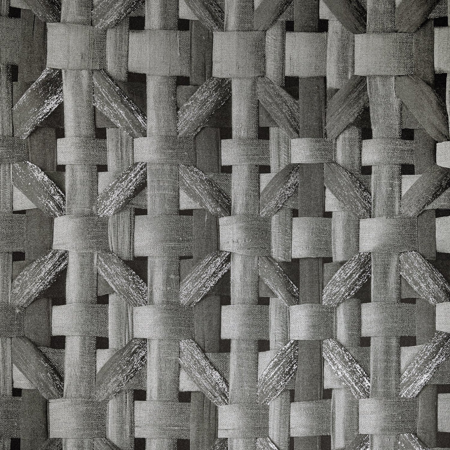 Octagonal Honeycomb wallpaper in silver grey color - pattern number GH65340-23 - by Galerie in the Pepper collection