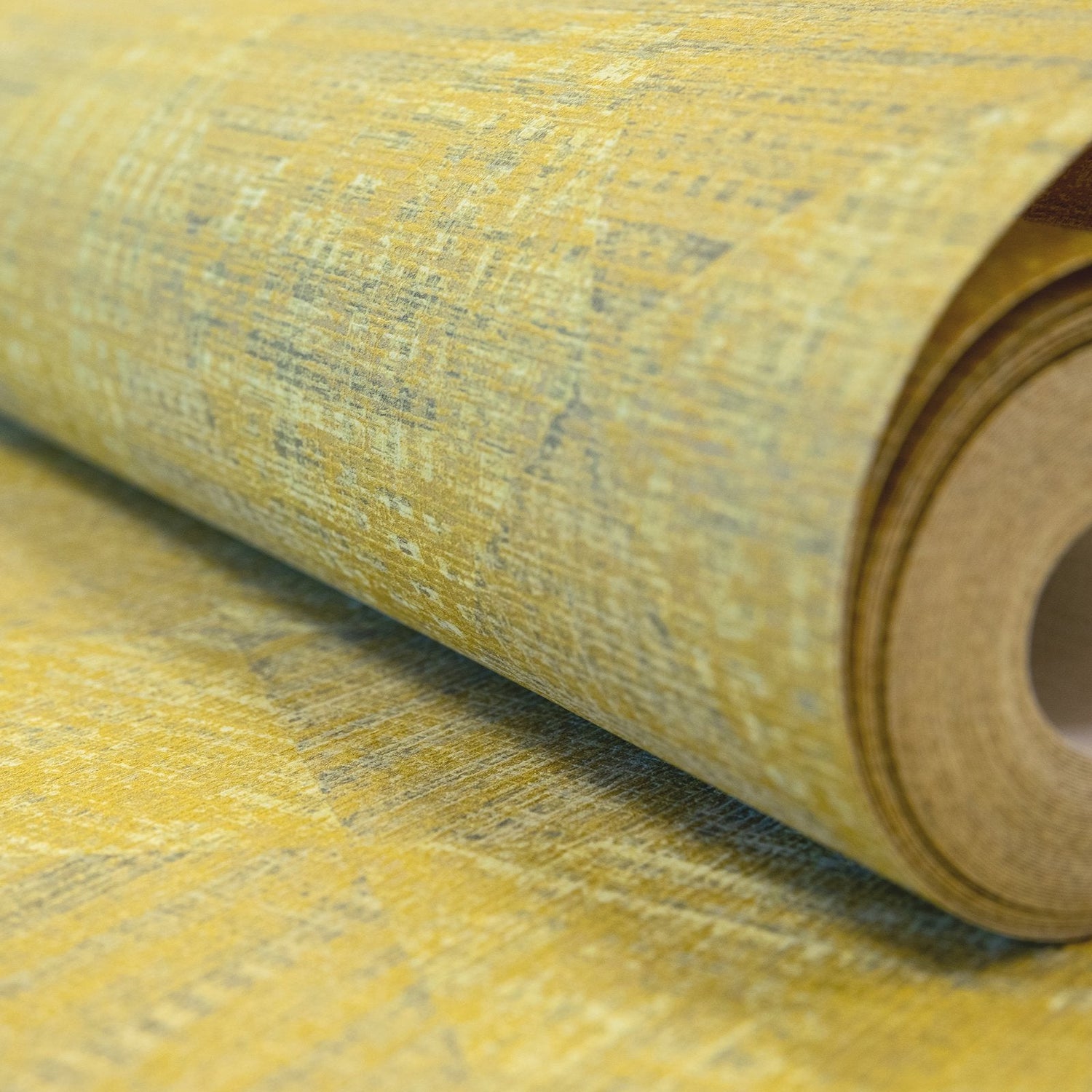 Raffia wallpaper in yellow color - pattern number GH65342-23 - by Galerie in the Pepper collection