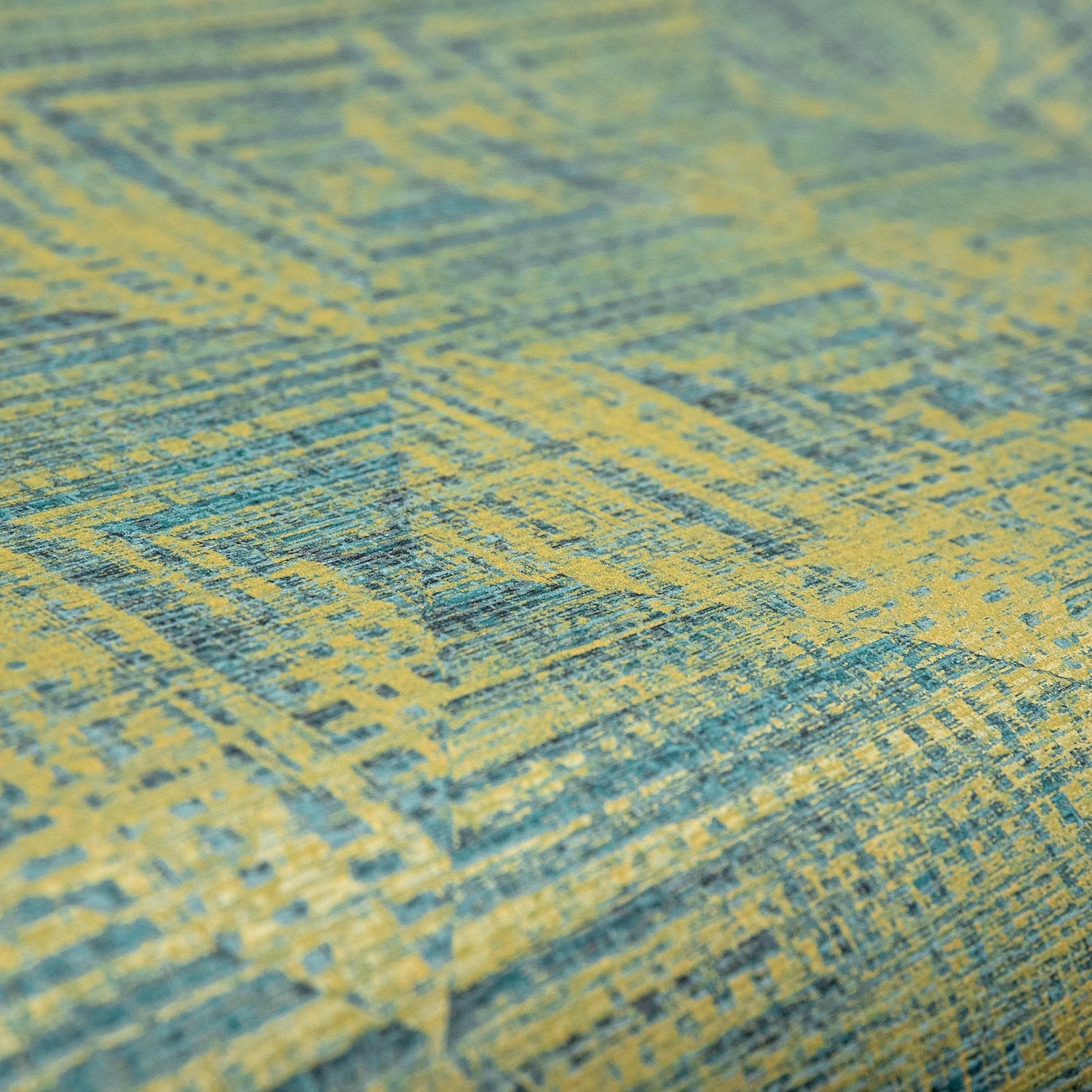 Raffia wallpaper in green color - pattern number GH65343-23 - by Galerie in the Pepper collection