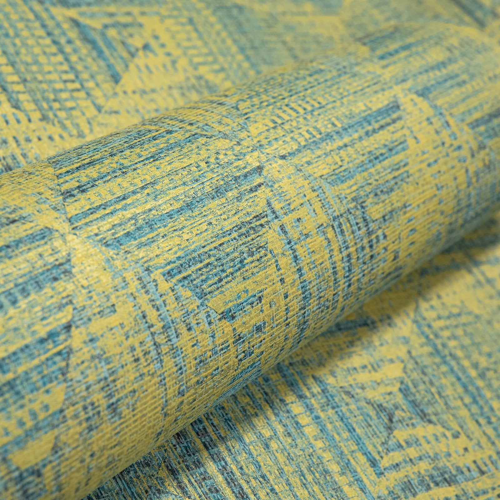 Raffia wallpaper in green color - pattern number GH65343-23 - by Galerie in the Pepper collection