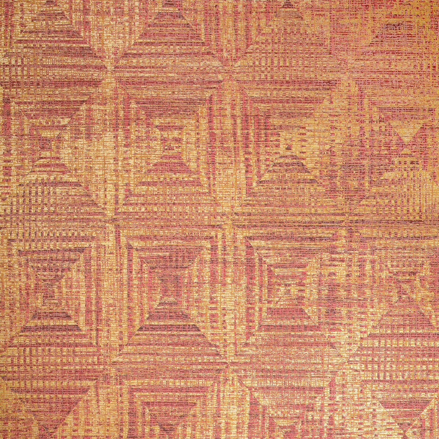 Raffia wallpaper in orange color - pattern number GH65345-23 - by Galerie in the Pepper collection