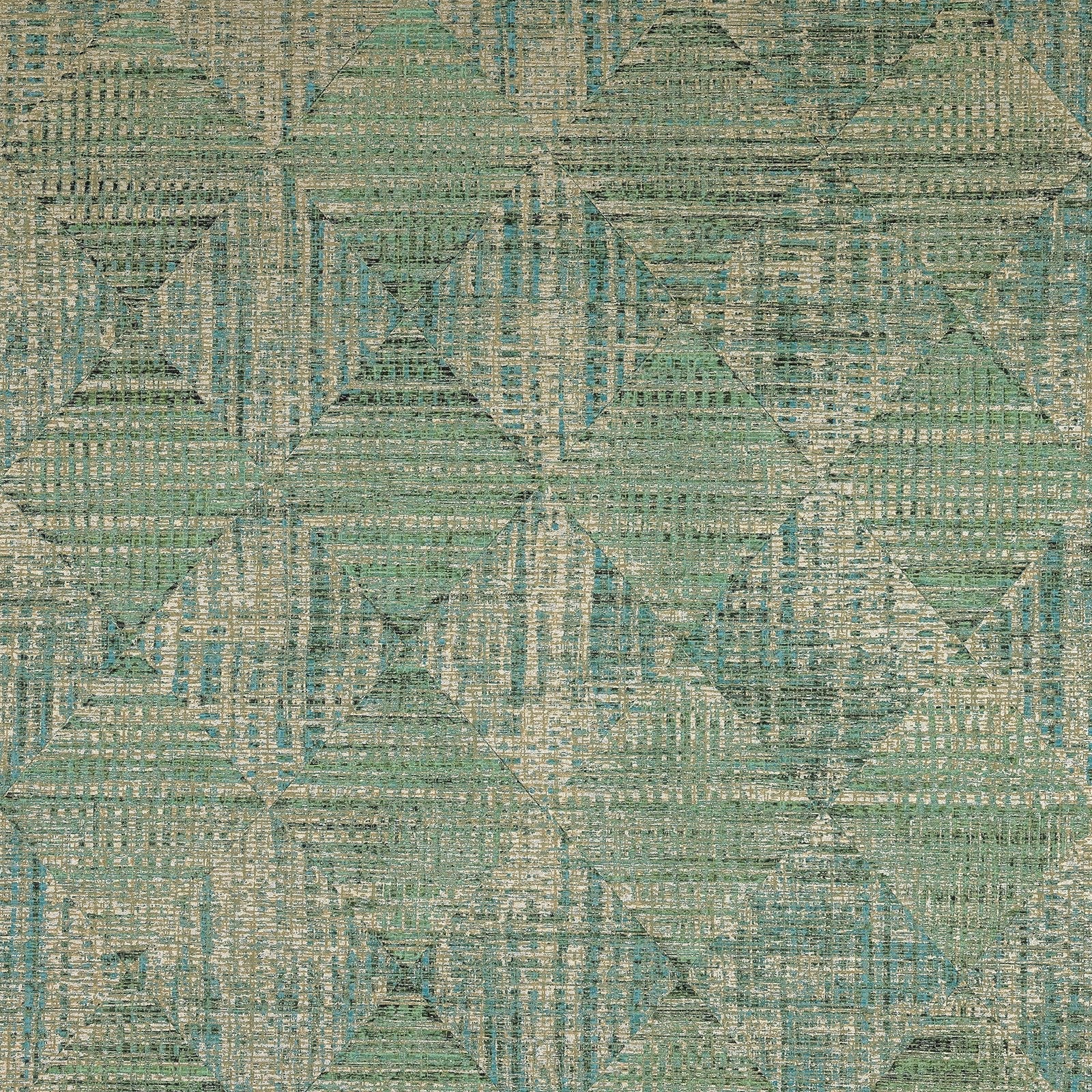 Raffia wallpaper in green color - pattern number GH65348-23 - by Galerie in the Pepper collection