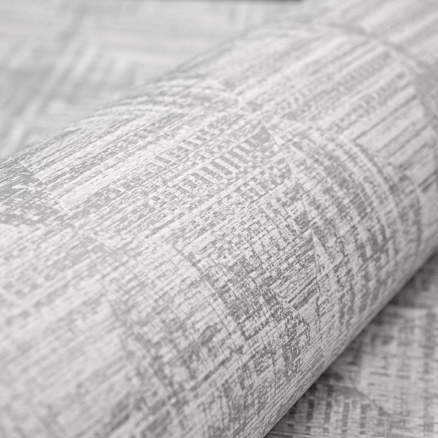 Raffia wallpaper in silver grey color - pattern number GH65349-23 - by Galerie in the Pepper collection