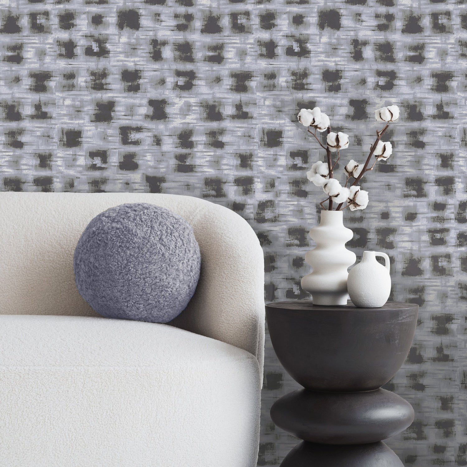 Abstract Wallpaper in Blue color - pattern number 65768 - by Galerie in the Cerra collection