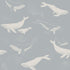 Whales wallpaper in slate color - pattern number 6942 - by Schumacher in the Borastapeter collection
