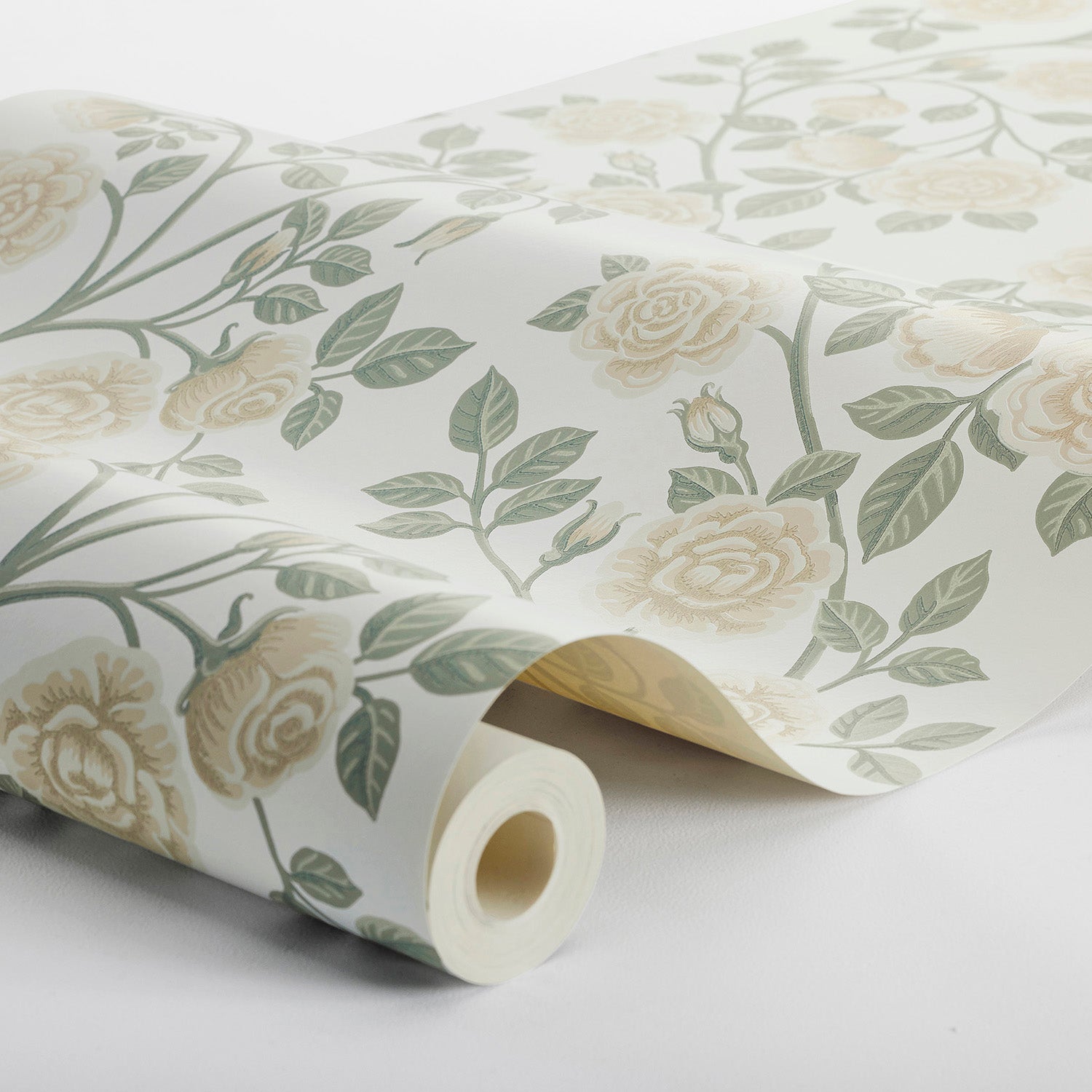 Elsa Wallpaper in sage color - pattern number 6957 - by Schumacher in the Borastapeter collection