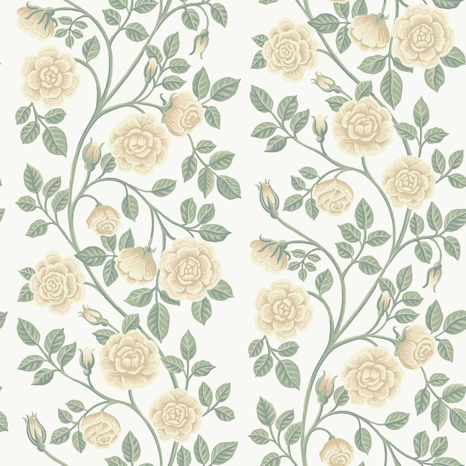 Elsa Wallpaper in sage color - pattern number 6957 - by Schumacher in the Borastapeter collection