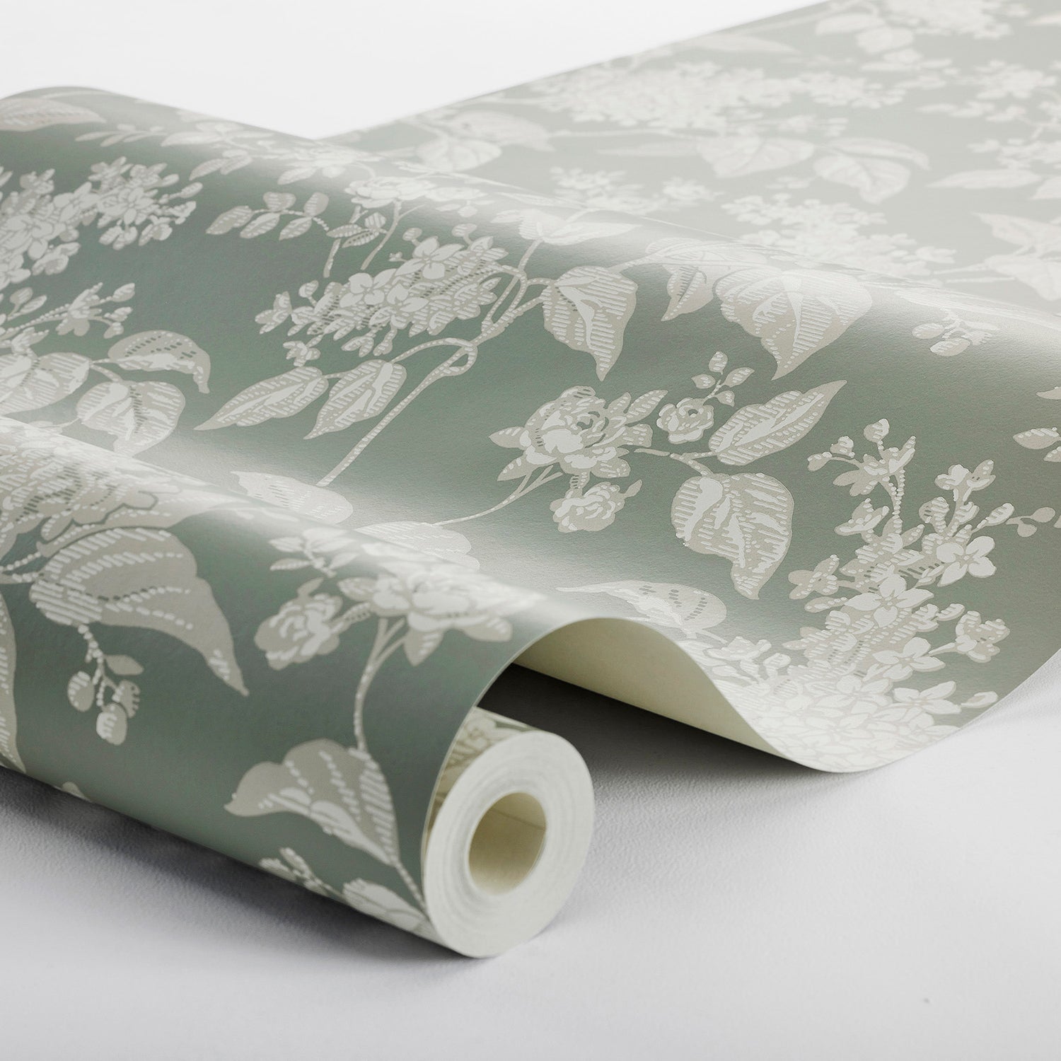 Syren Wallpaper in olive color - pattern number 6963 - by Schumacher in the Borastapeter collection