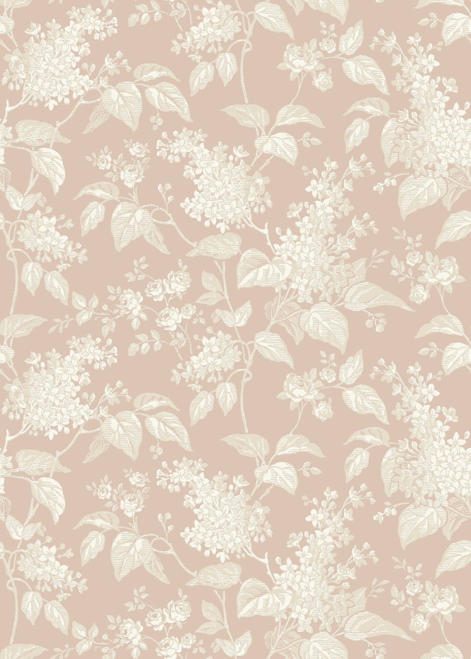 Syren Wallpaper in blush color - pattern number 6965 - by Schumacher in the Borastapeter collection
