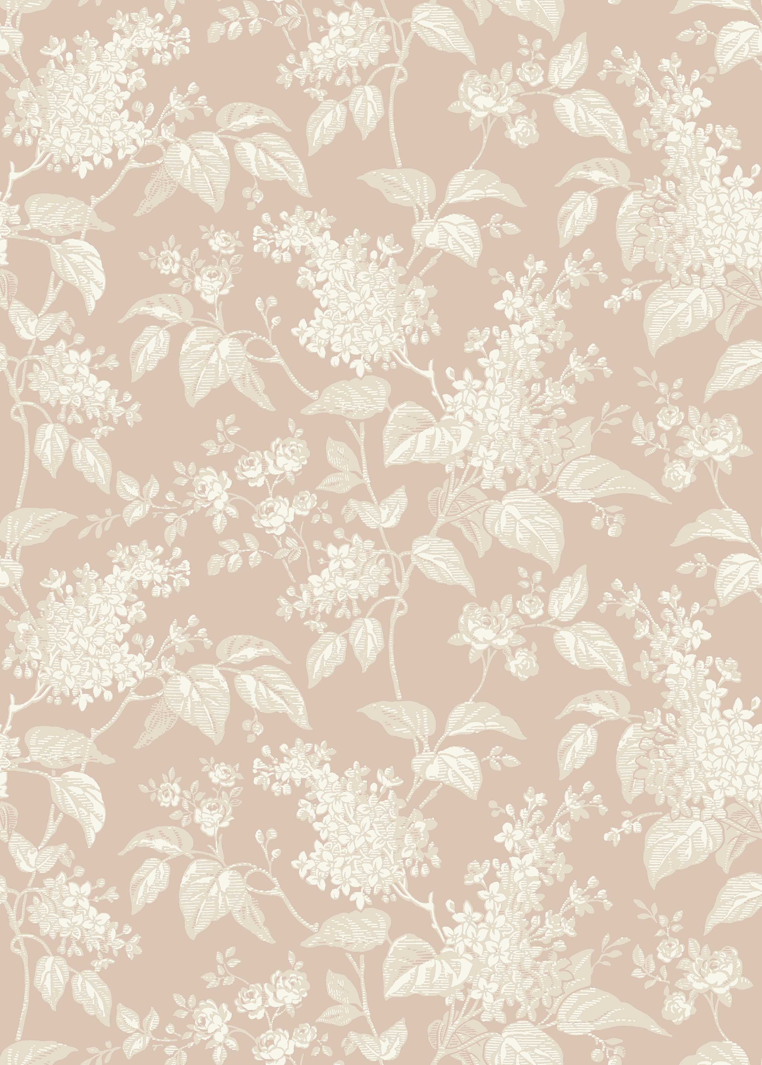 Syren Wallpaper in blush color - pattern number 6965 - by Schumacher in the Borastapeter collection