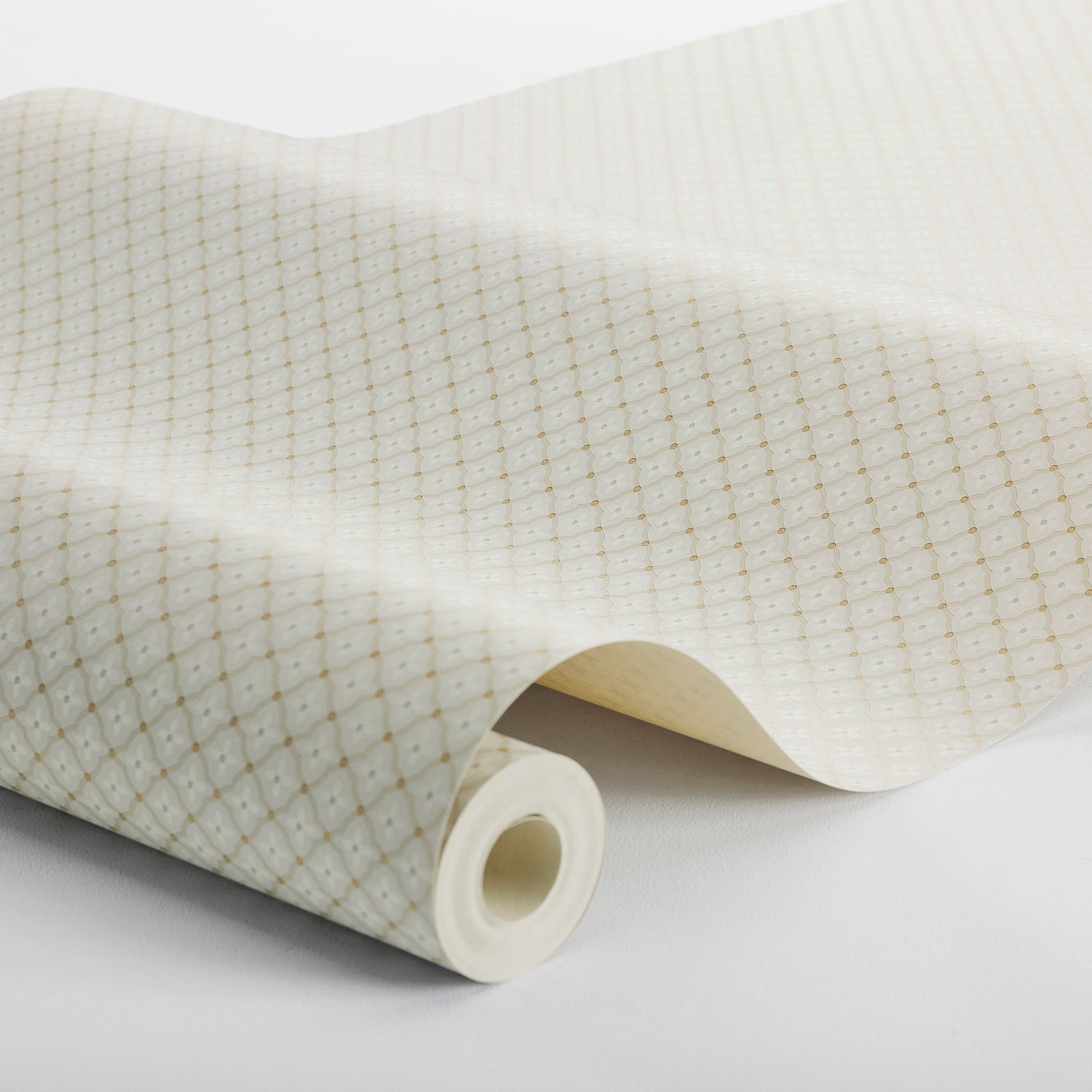 Selma Wallpaper in stone and gold color - pattern number 6967 - by Schumacher in the Borastapeter collection