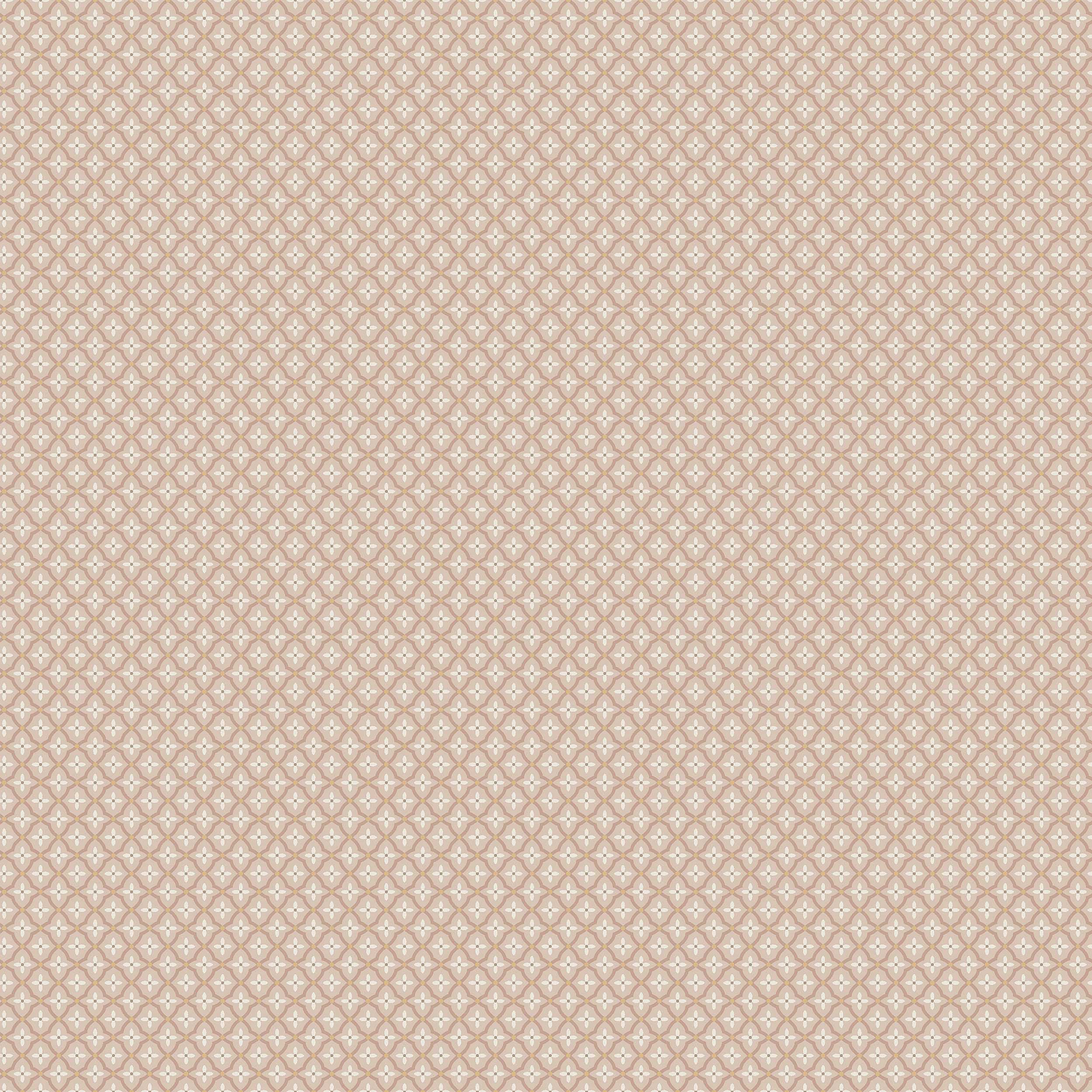 Selma Wallpaper in blush and gold color - pattern number 6968 - by Schumacher in the Borastapeter collection