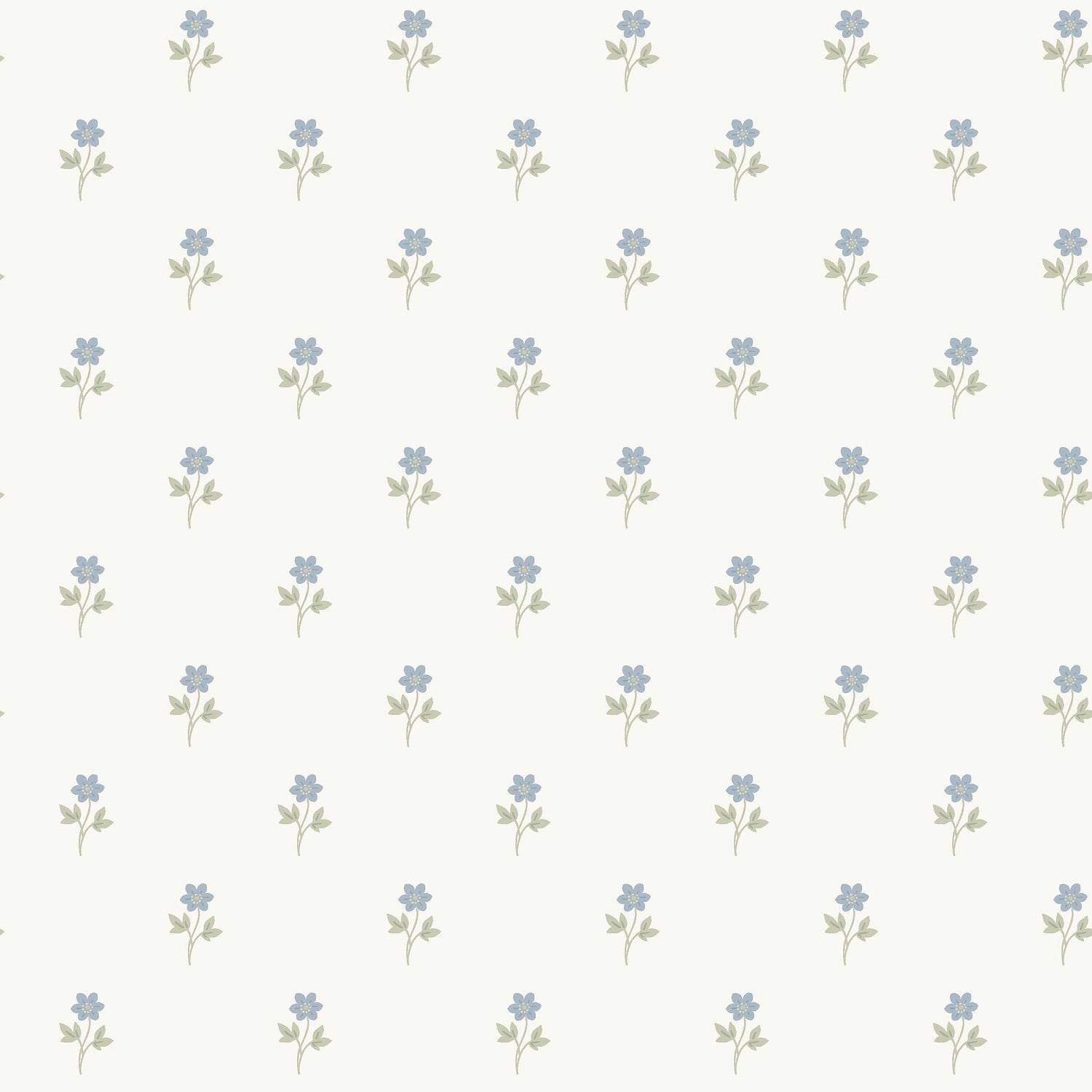 Anemone By Boråstapeter Wallpaper in blue color - pattern number 6974 - by Schumacher in the Borastapeter collection