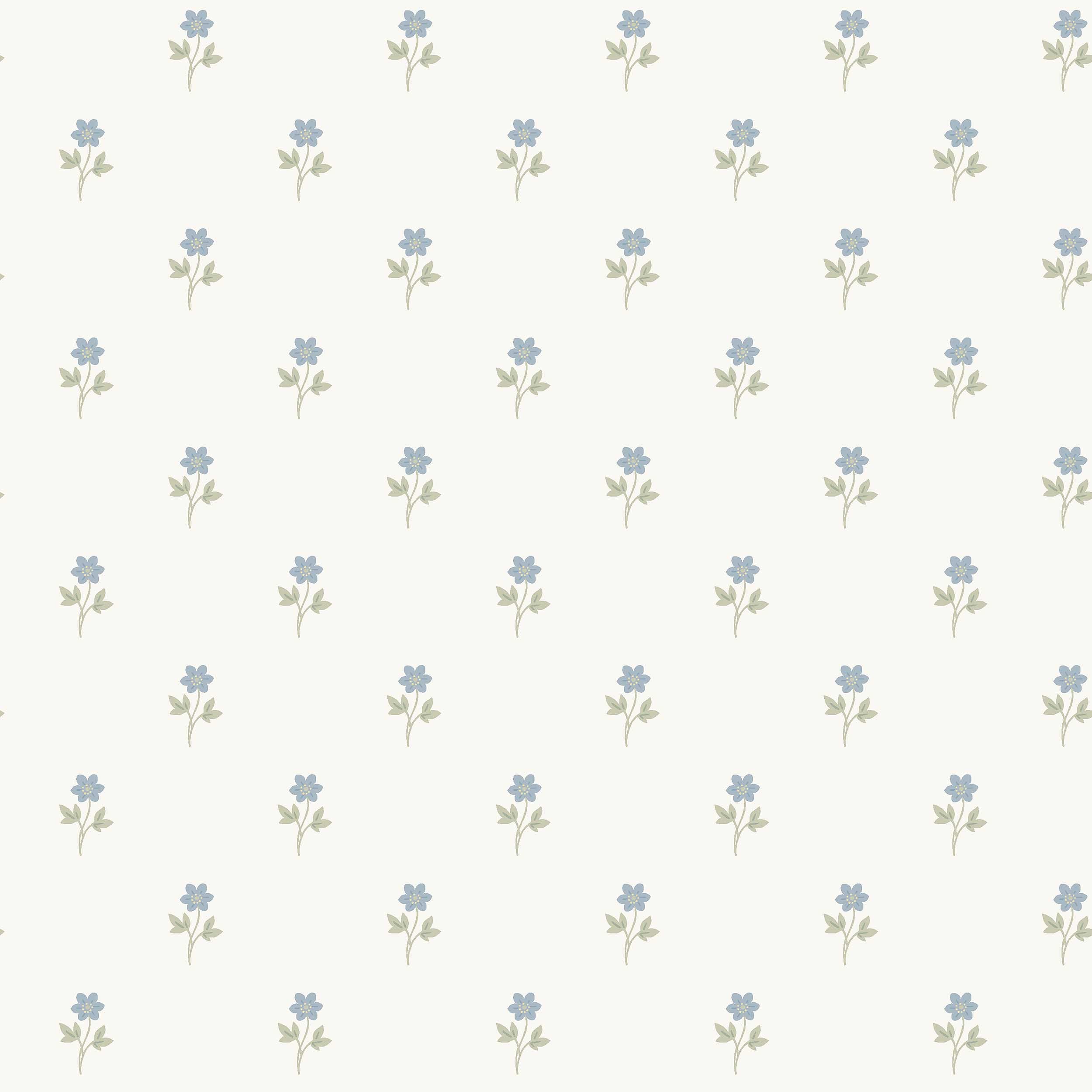Anemone By Boråstapeter Wallpaper in blue color - pattern number 6974 - by Schumacher in the Borastapeter collection