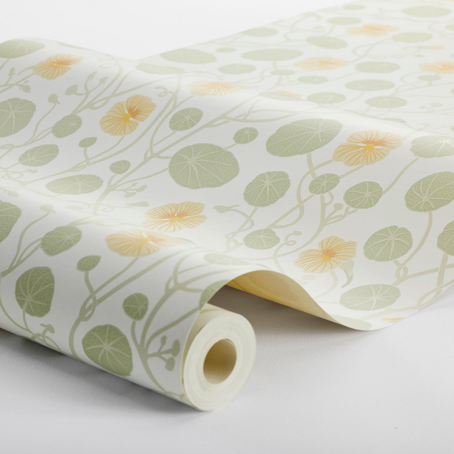Krasse Wallpaper in yellow color - pattern number 6975 - by Schumacher in the Borastapeter collection