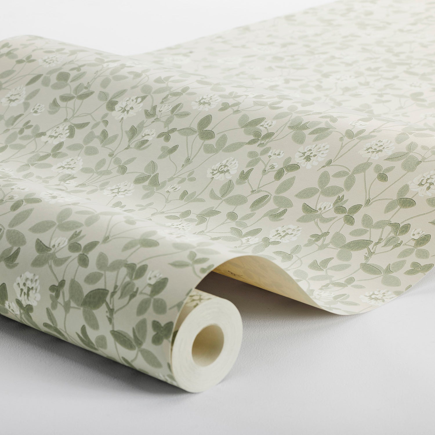 Klöver Wallpaper in sage color - pattern number 6977 - by Schumacher in the Borastapeter collection