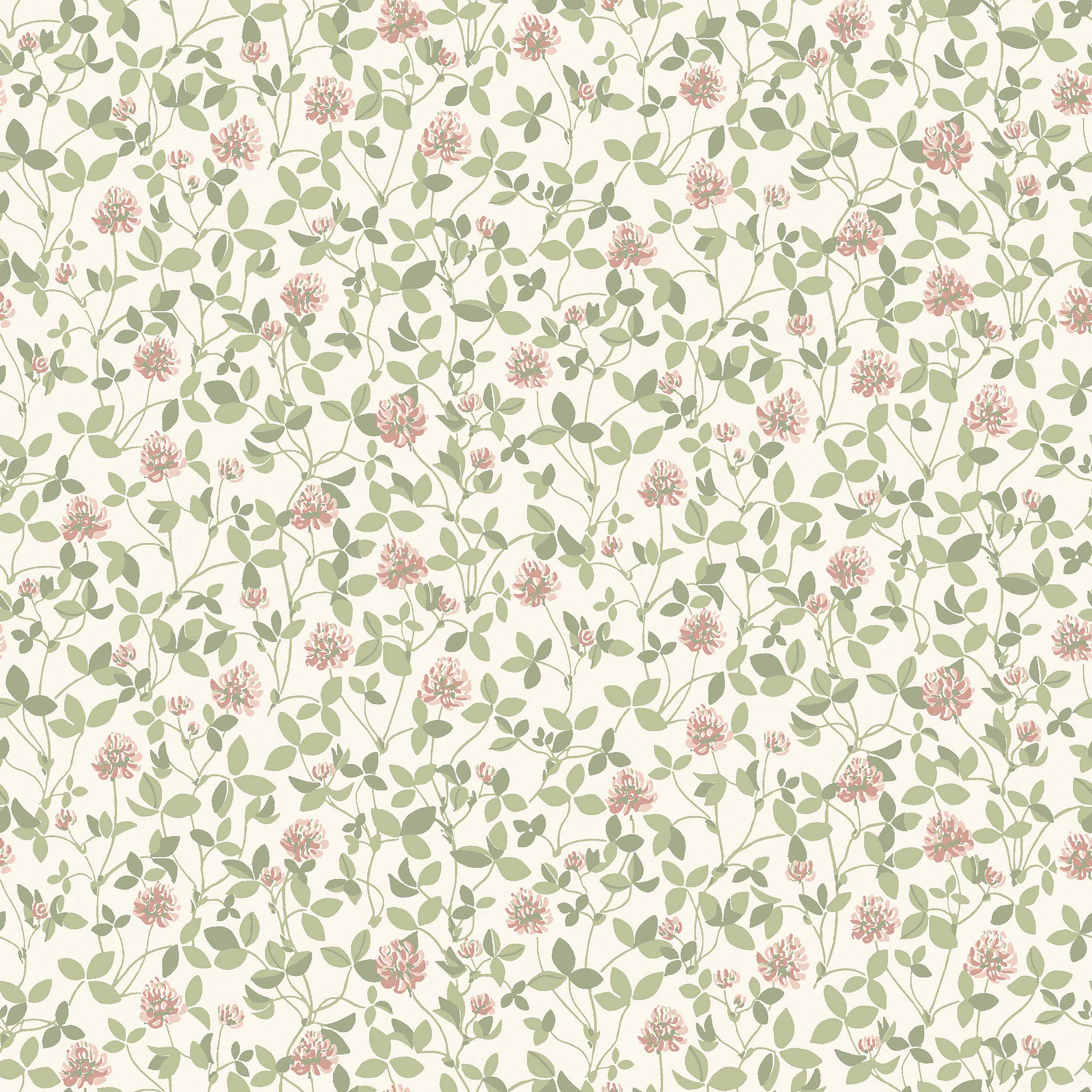 Klöver Wallpaper in leaf color - pattern number 6978 - by Schumacher in the Borastapeter collection