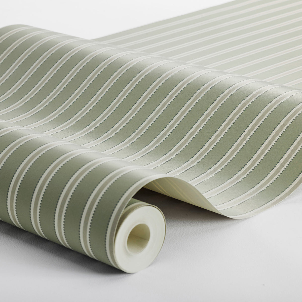 Pärlrand Wallpaper in sage color - pattern number 6980 - by Schumacher in the Borastapeter collection