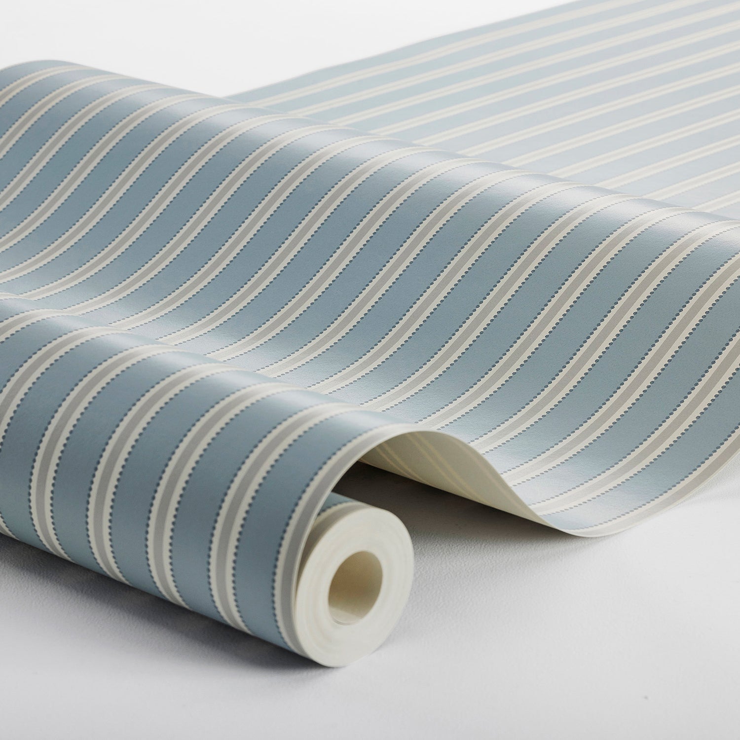 Pärlrand Wallpaper in blue color - pattern number 6981 - by Schumacher in the Borastapeter collection