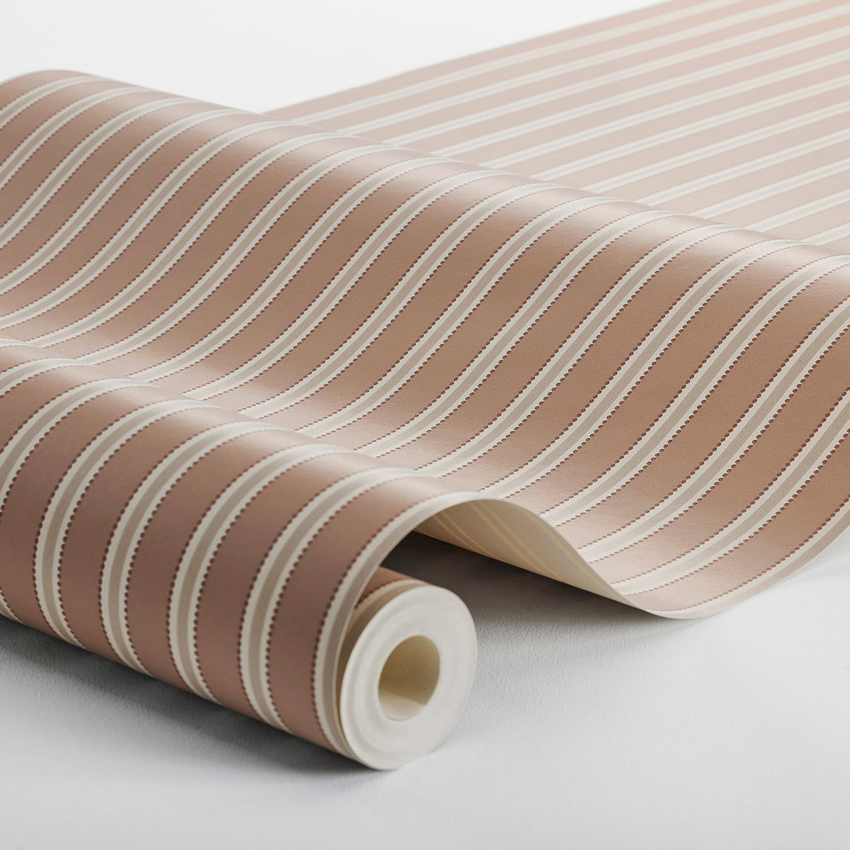 Pärlrand Wallpaper in terracotta color - pattern number 6982 - by Schumacher in the Borastapeter collection