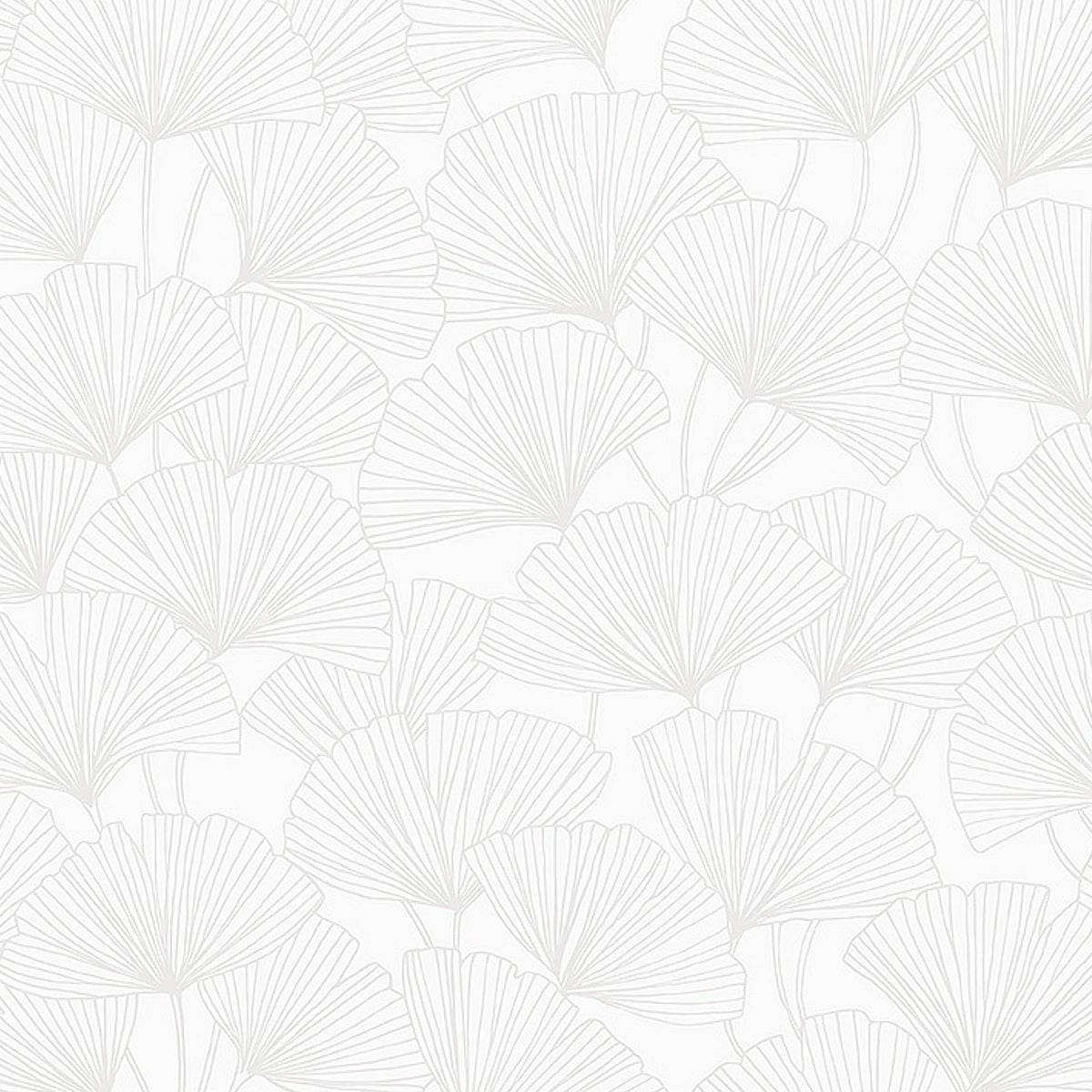 Ginkgo wallpaper in pearl color - pattern number 7264 - by Schumacher in the Borastapeter collection
