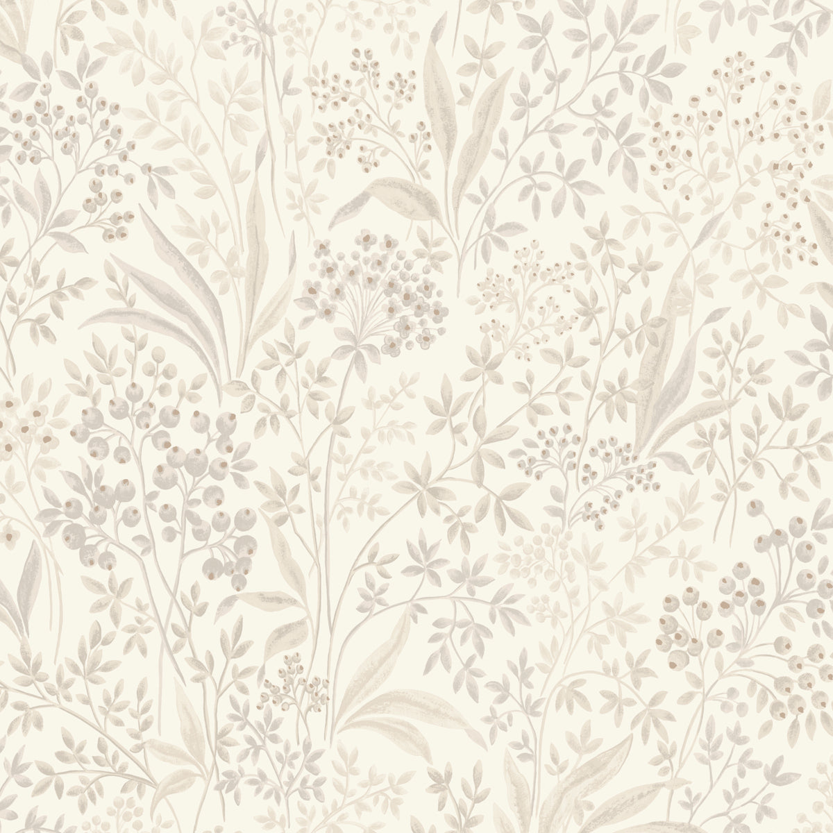 Nocturne wallpaper in stone and gold color - pattern number 7269 - by Schumacher in the Borastapeter collection
